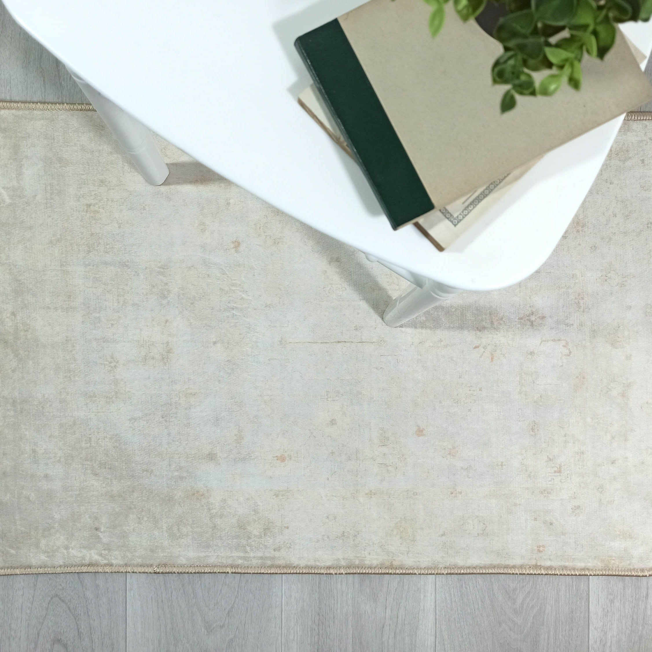 Galilea Oushak Neutral Cream White 2x3 Rug