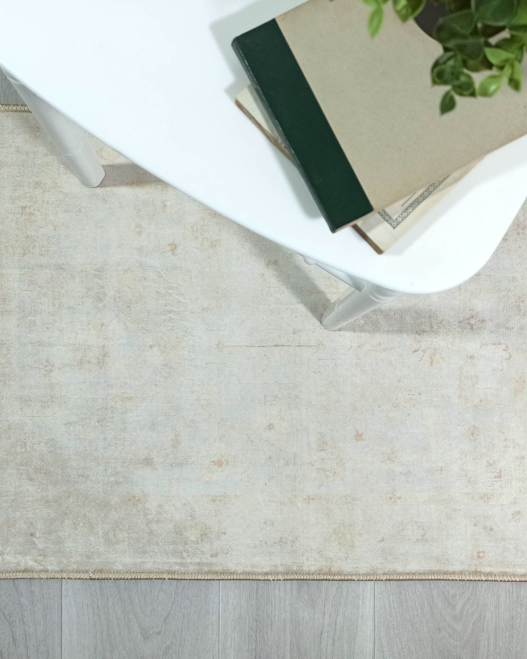 Galilea Oushak Neutral Cream White 2x3 Rug