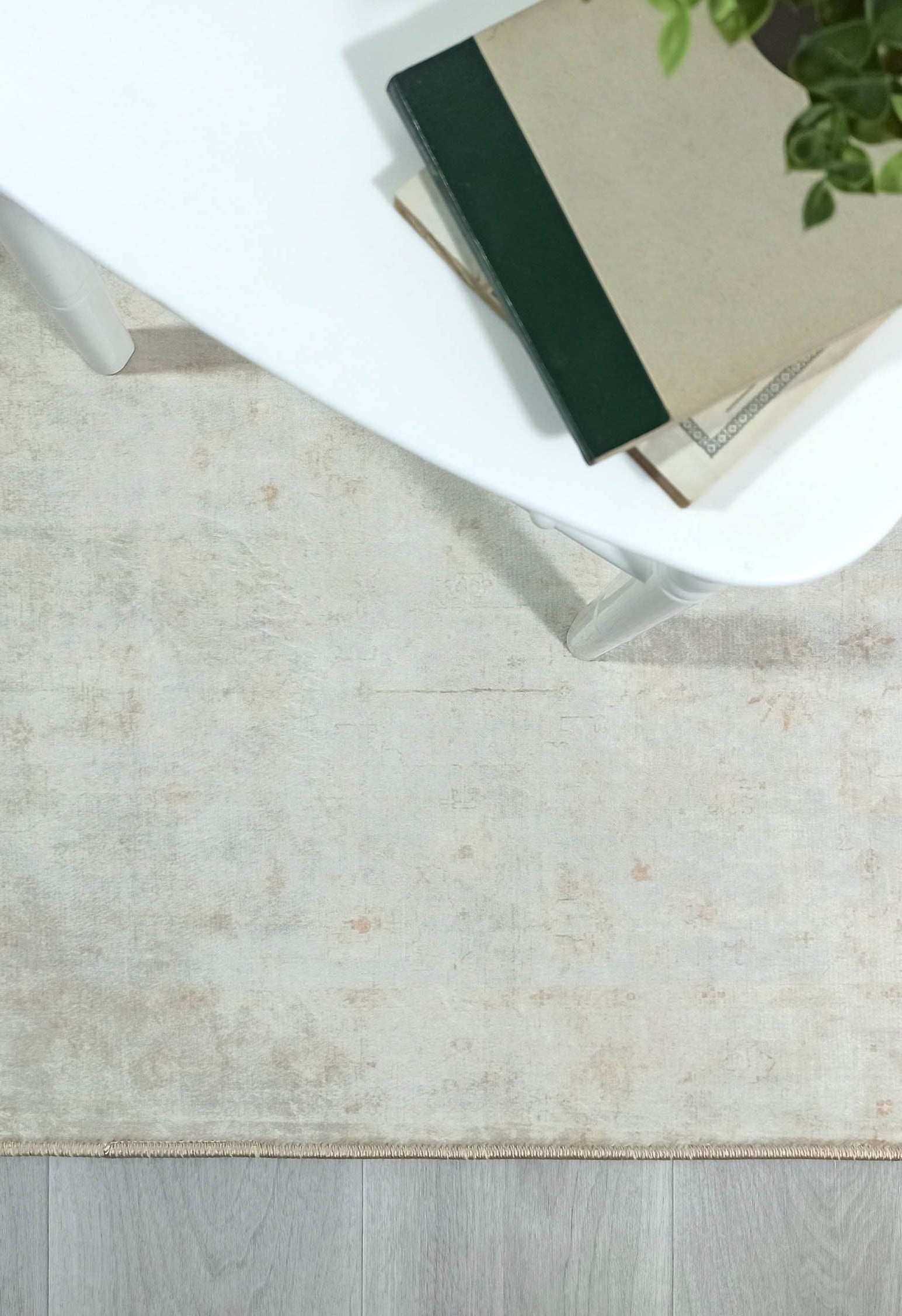 Galilea Oushak Neutral Cream White 2x3 Rug