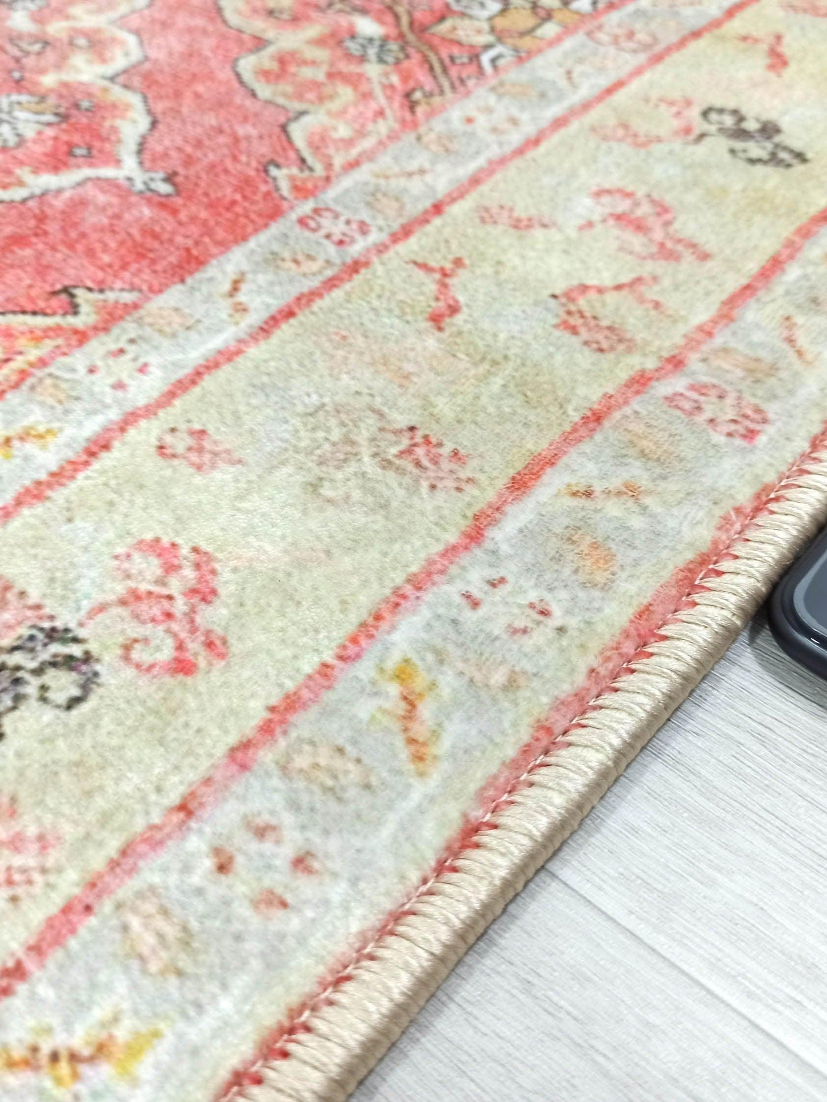 Arrabella Distressed Red Yellow Turkish 2x3 Rug