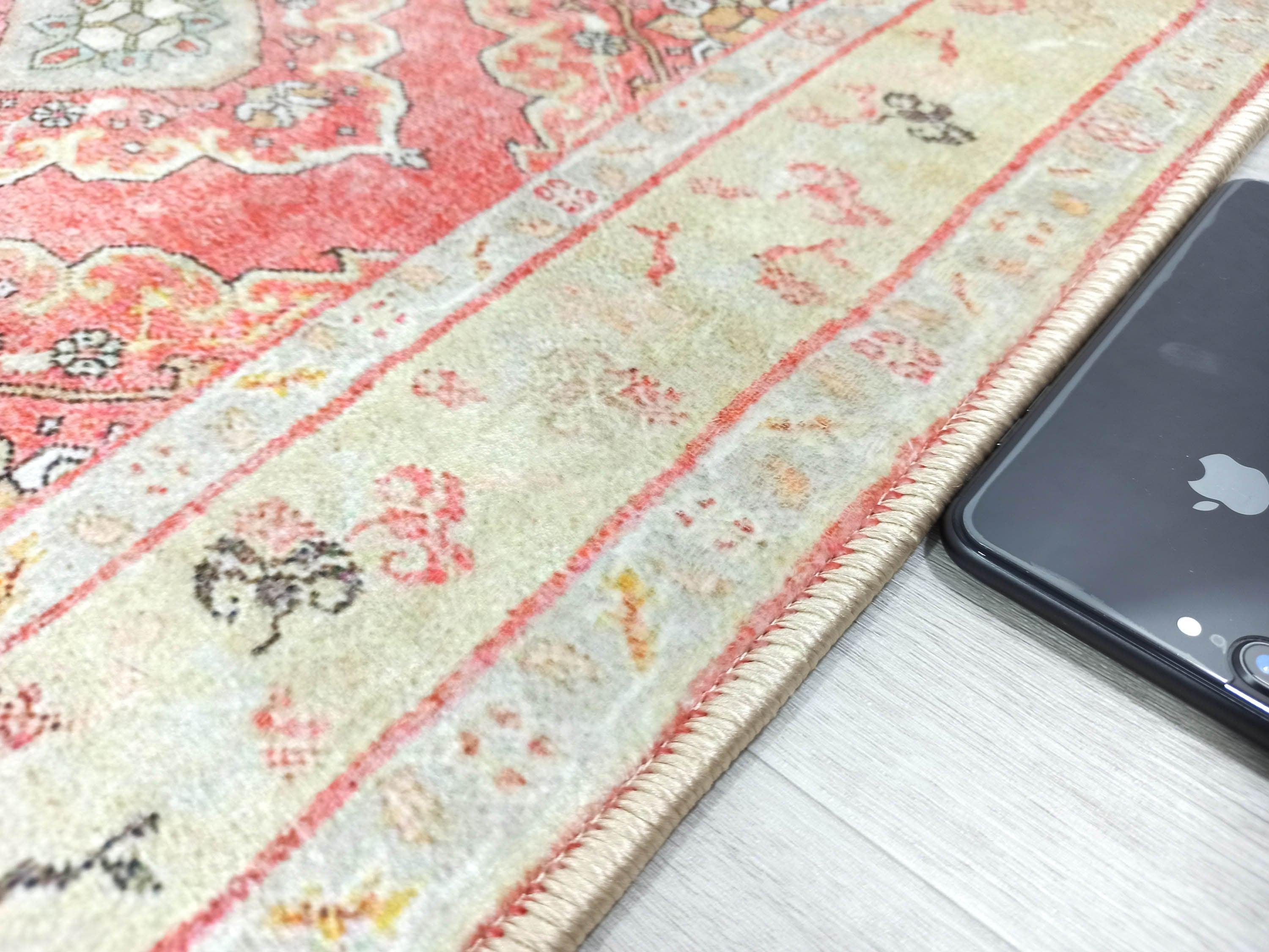 Arrabella Distressed Red Yellow Turkish 2x3 Rug