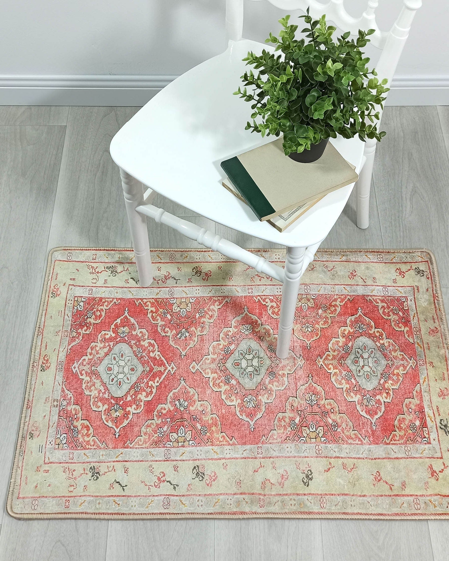 Arrabella Distressed Red Yellow Turkish 2x3 Rug