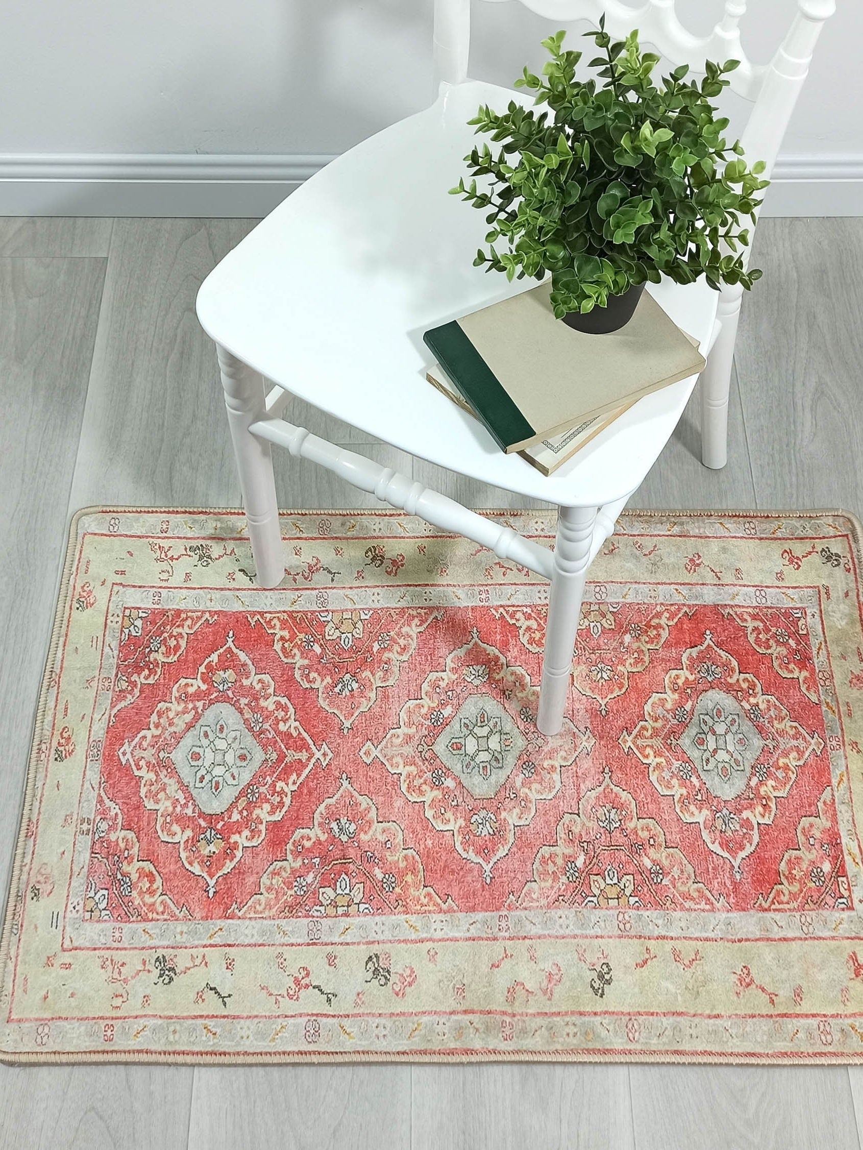 Arrabella Distressed Red Yellow Turkish 2x3 Rug