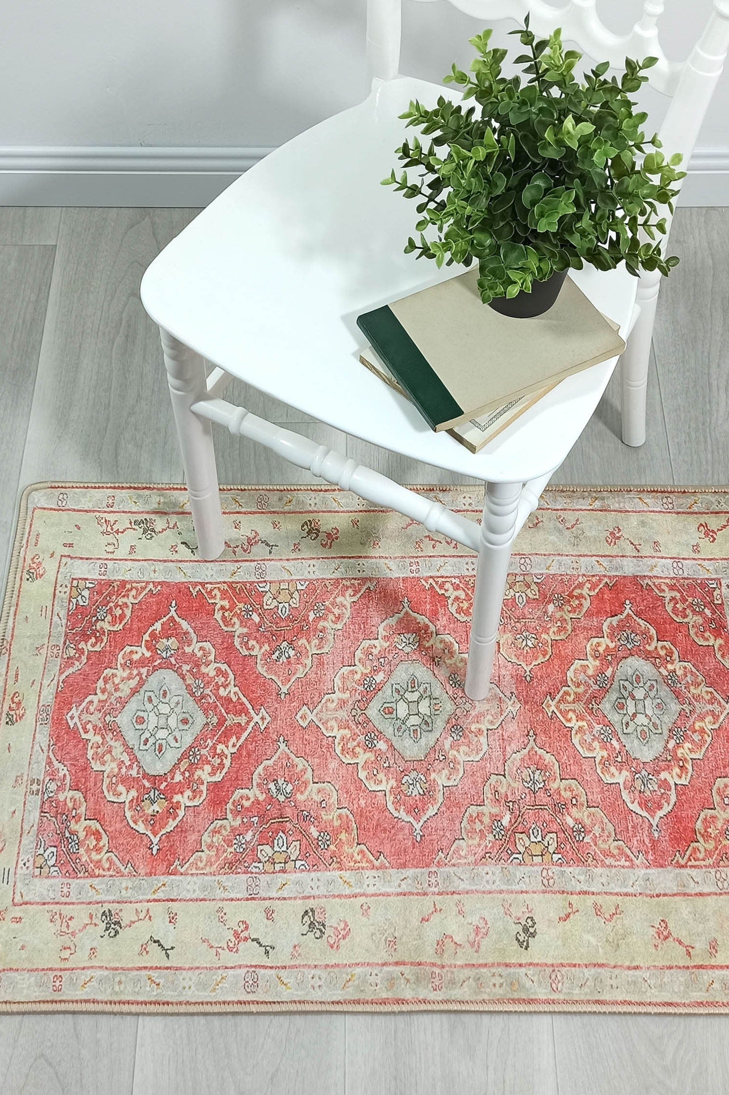 Arrabella Distressed Red Yellow Turkish 2x3 Rug