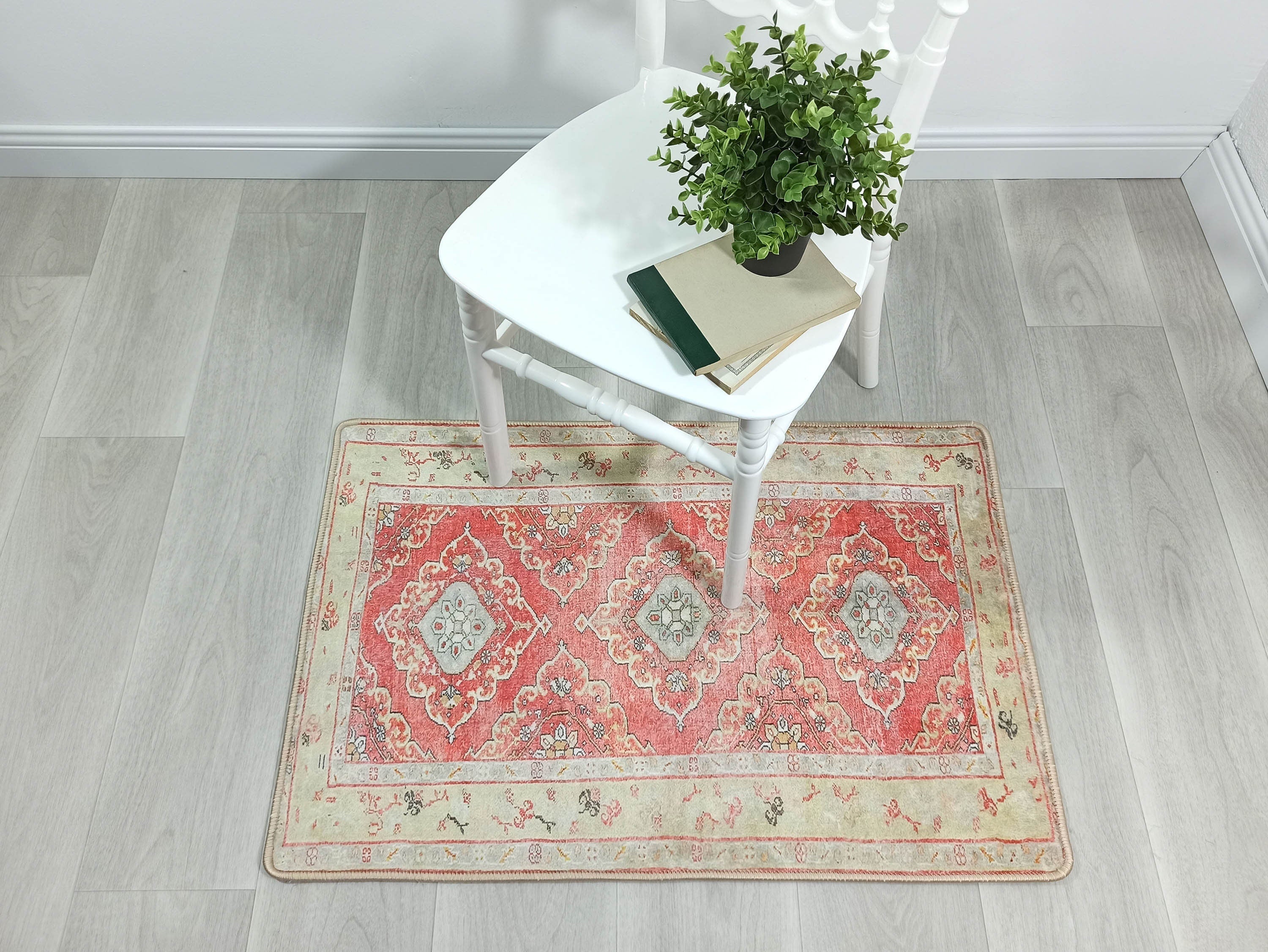 Arrabella Distressed Red Yellow Turkish 2x3 Rug