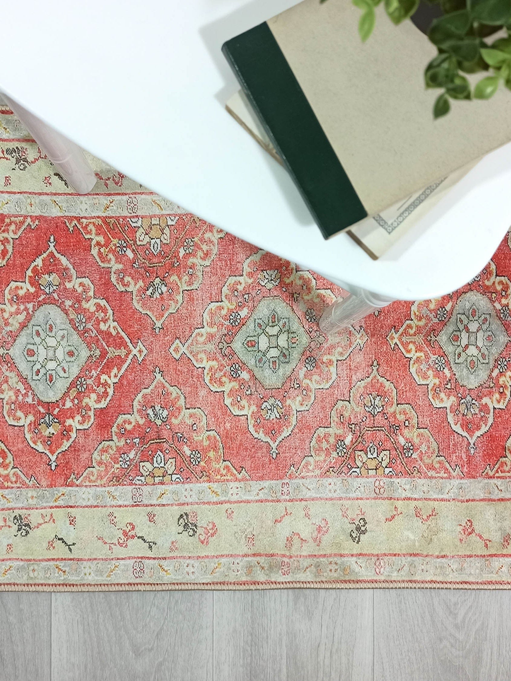 Arrabella Distressed Red Yellow Turkish 2x3 Rug