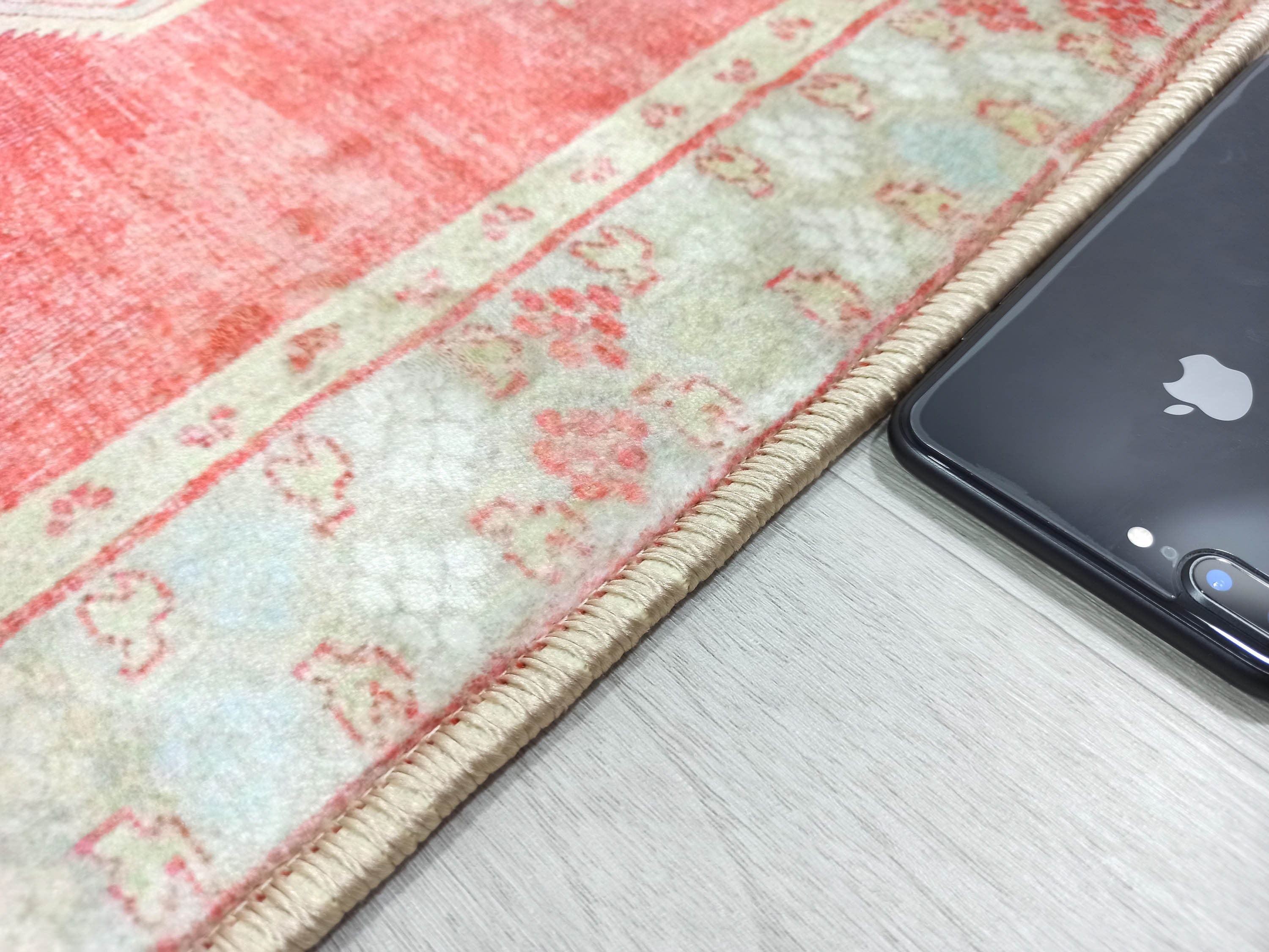 Coraline Distressed Coral Beige Turkish 2x3 Rug