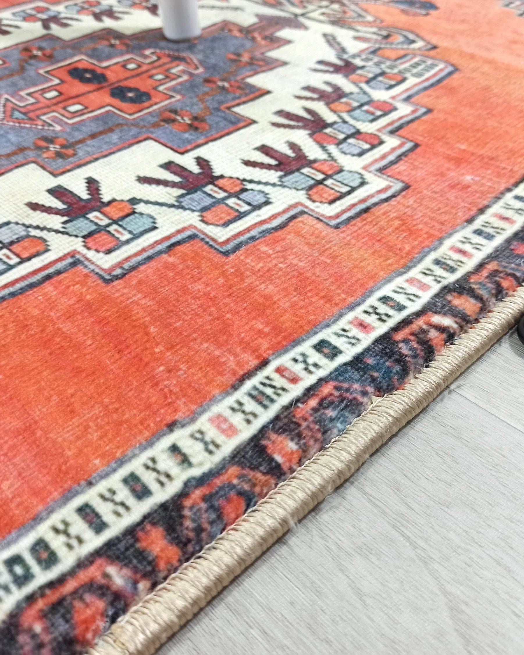 Kaci Brunt Orange Coral Turkish 2x3 Rug