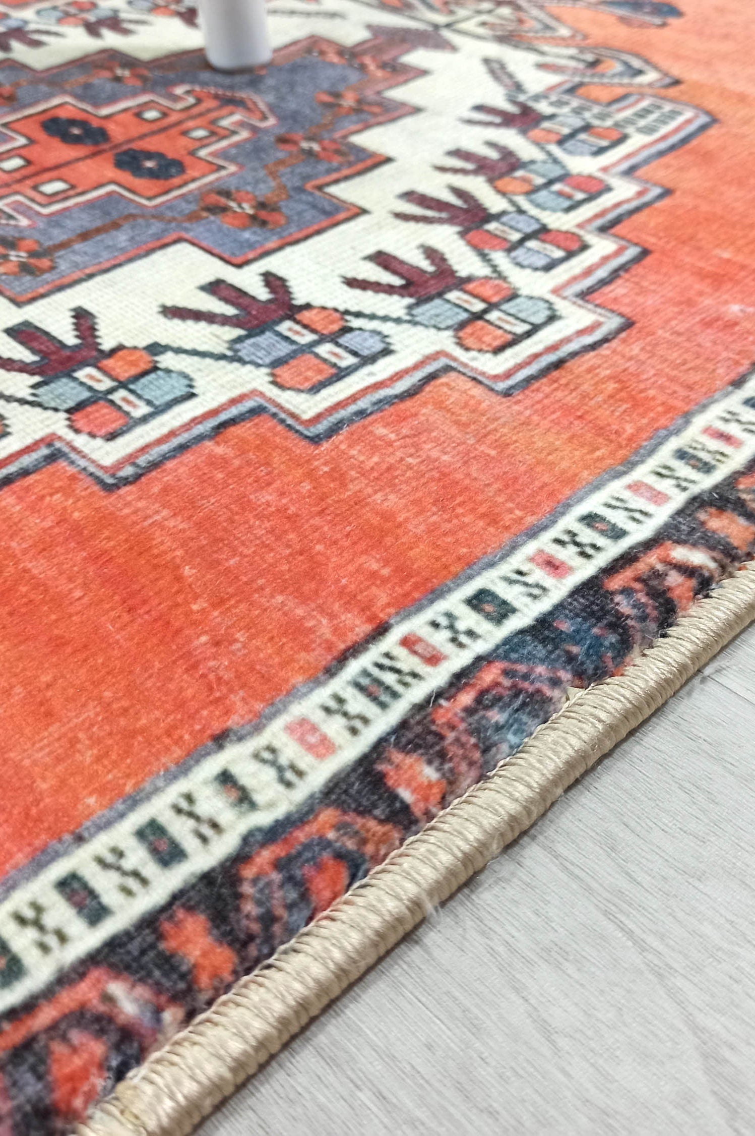 Kaci Brunt Orange Coral Turkish 2x3 Rug
