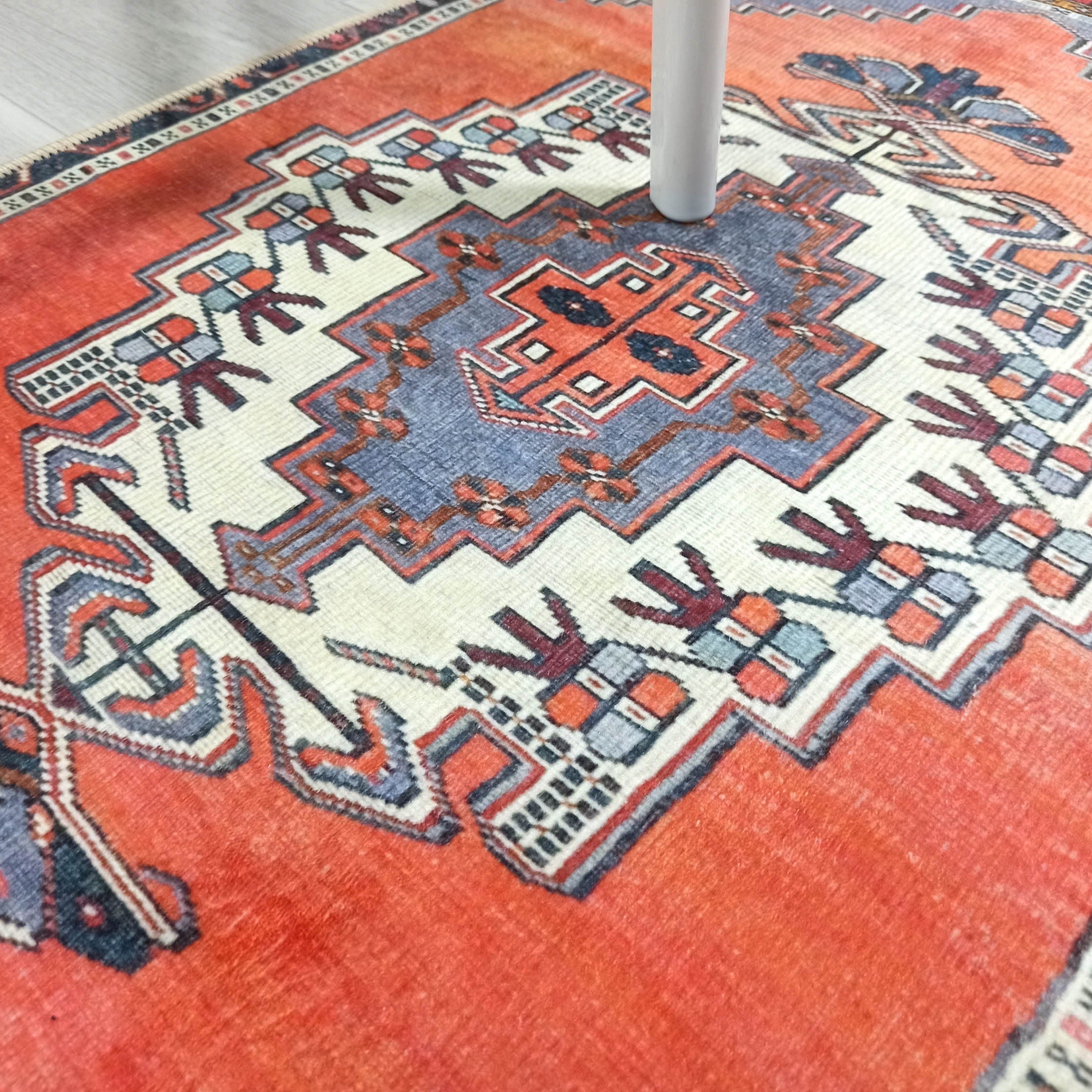 Kaci Brunt Orange Coral Turkish 2x3 Rug