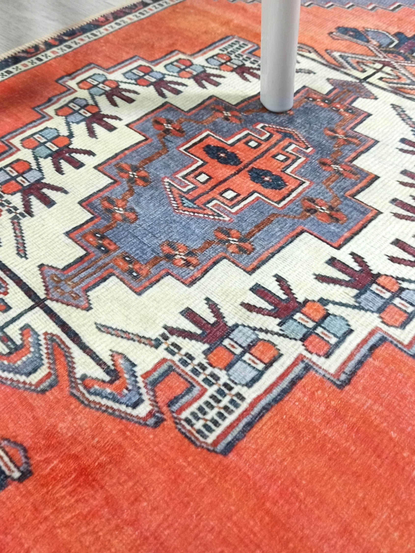 Kaci Brunt Orange Coral Turkish 2x3 Rug