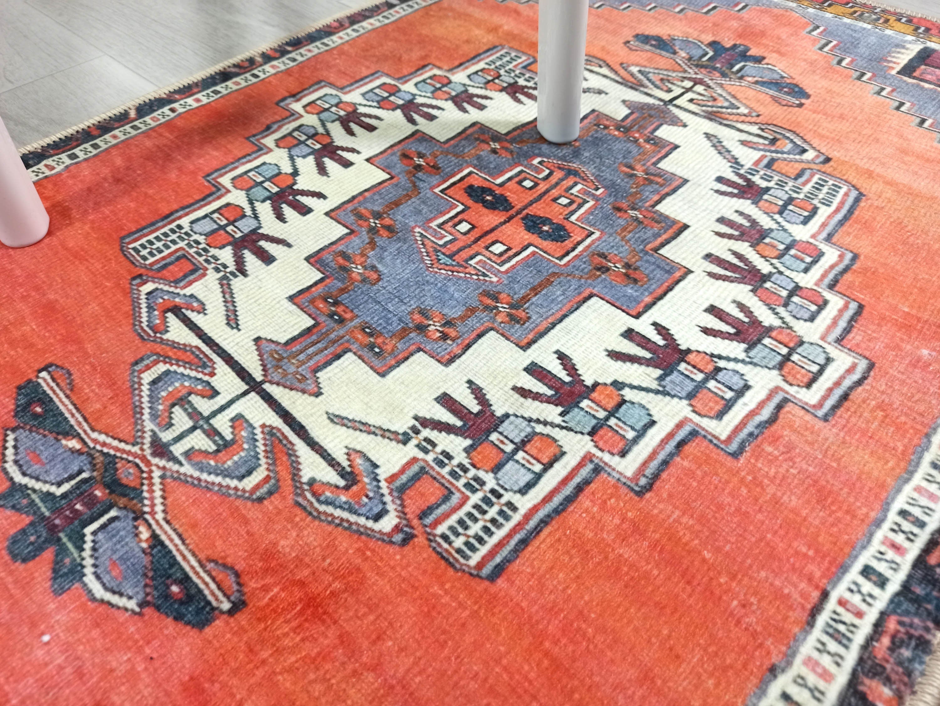 Kaci Brunt Orange Coral Turkish 2x3 Rug
