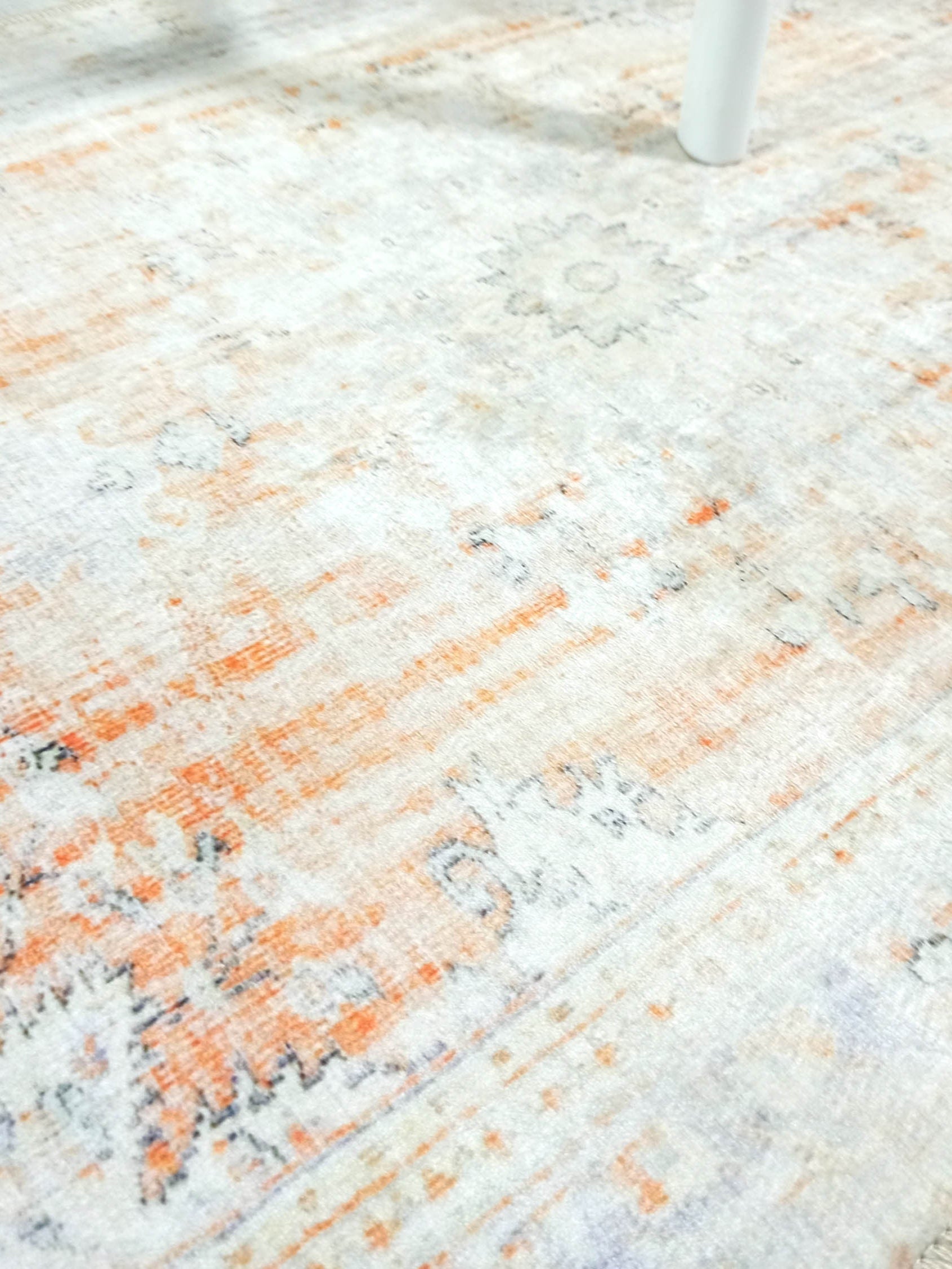 Makenna Orange Distressed Beige Turkish 2x3 Rug