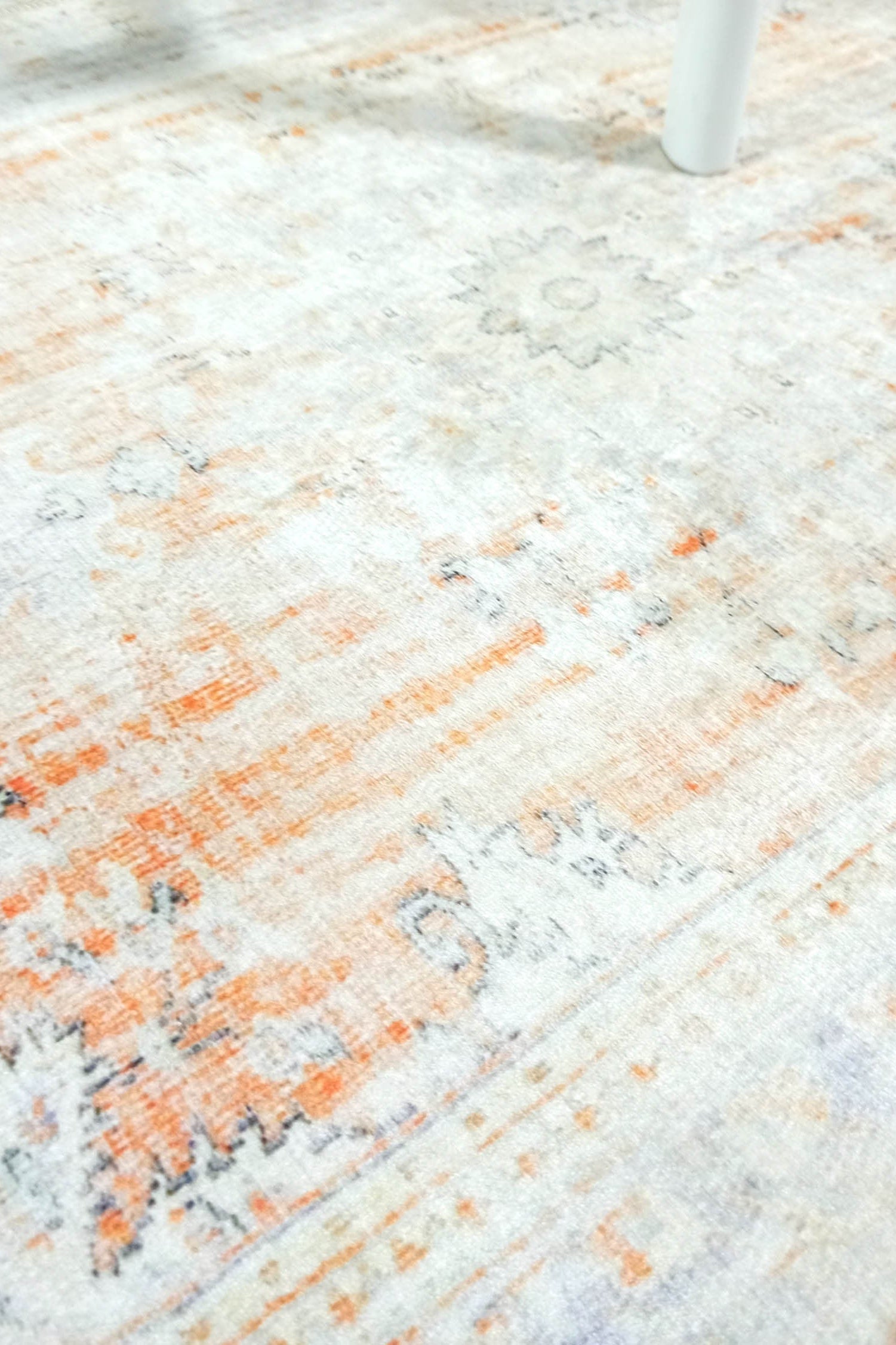 Makenna Orange Distressed Beige Turkish 2x3 Rug