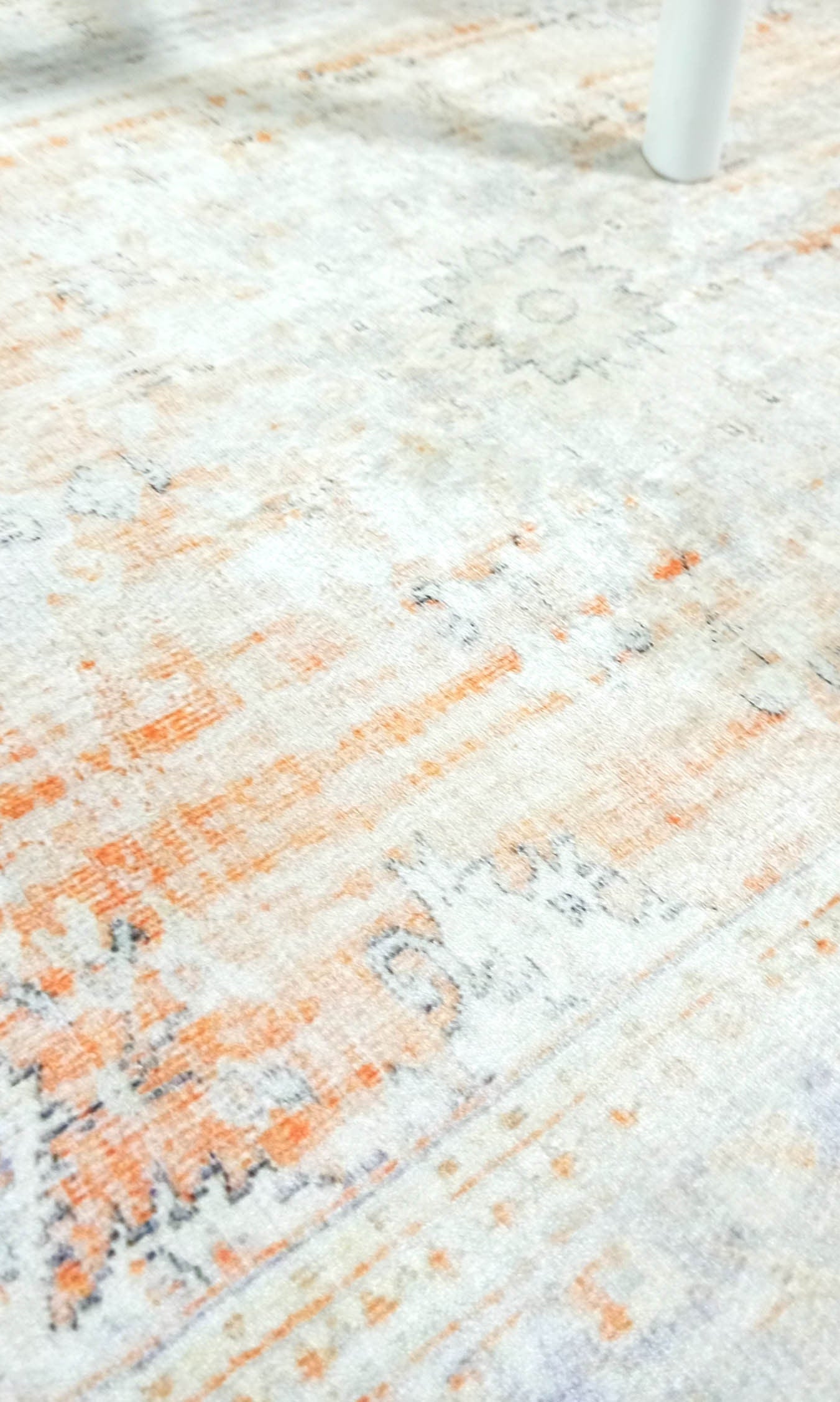 Makenna Orange Distressed Beige Turkish 2x3 Rug