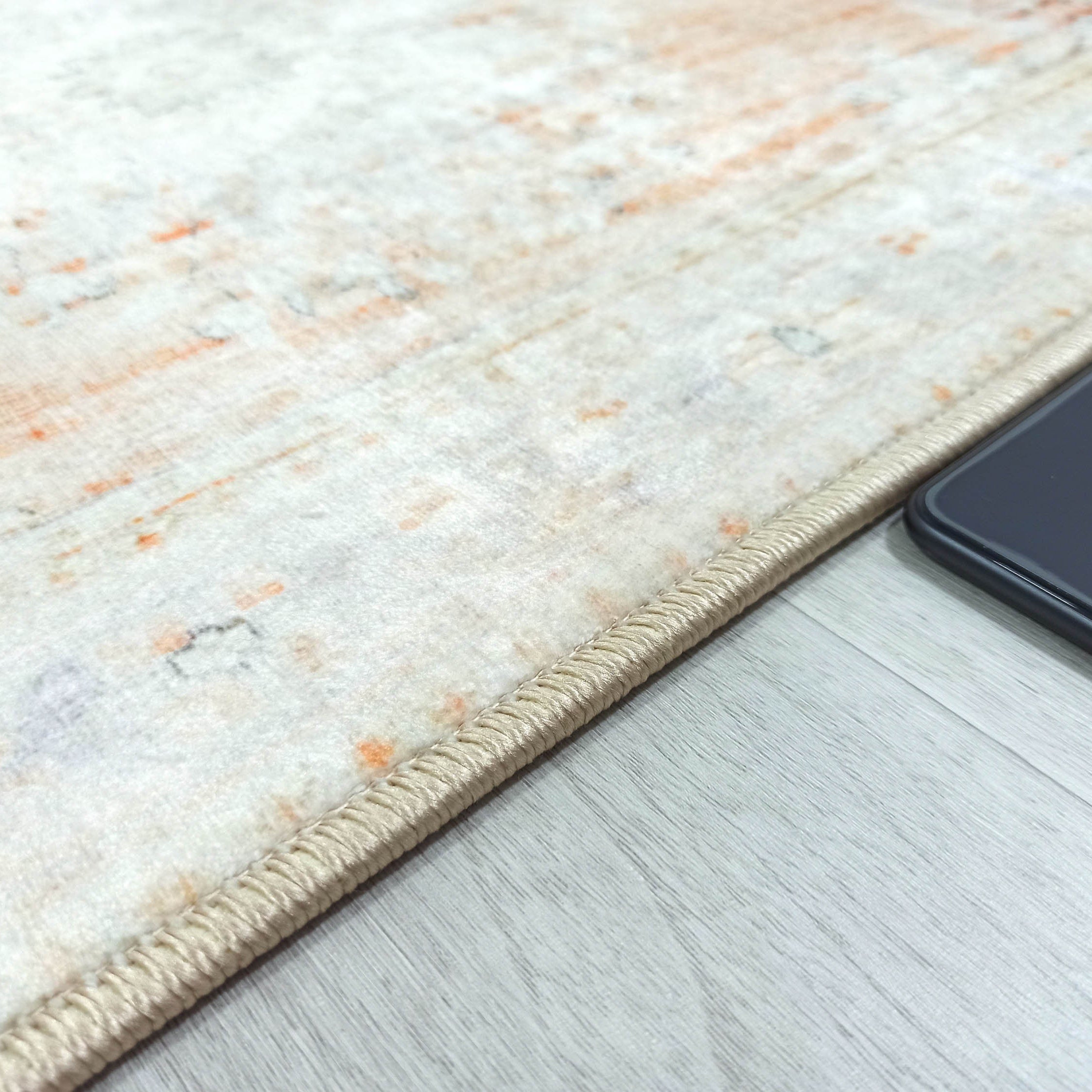 Makenna Orange Distressed Beige Turkish 2x3 Rug