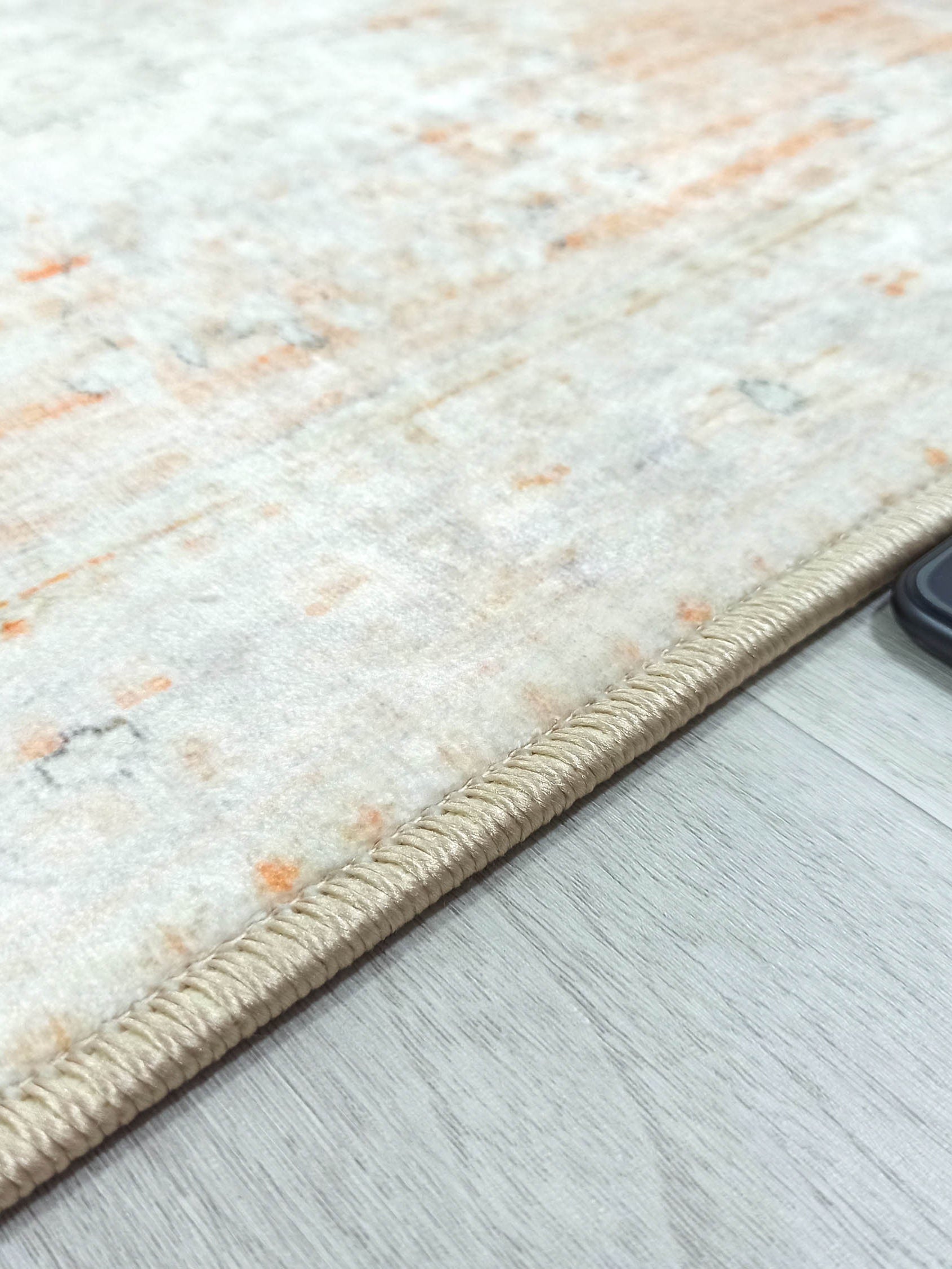 Makenna Orange Distressed Beige Turkish 2x3 Rug