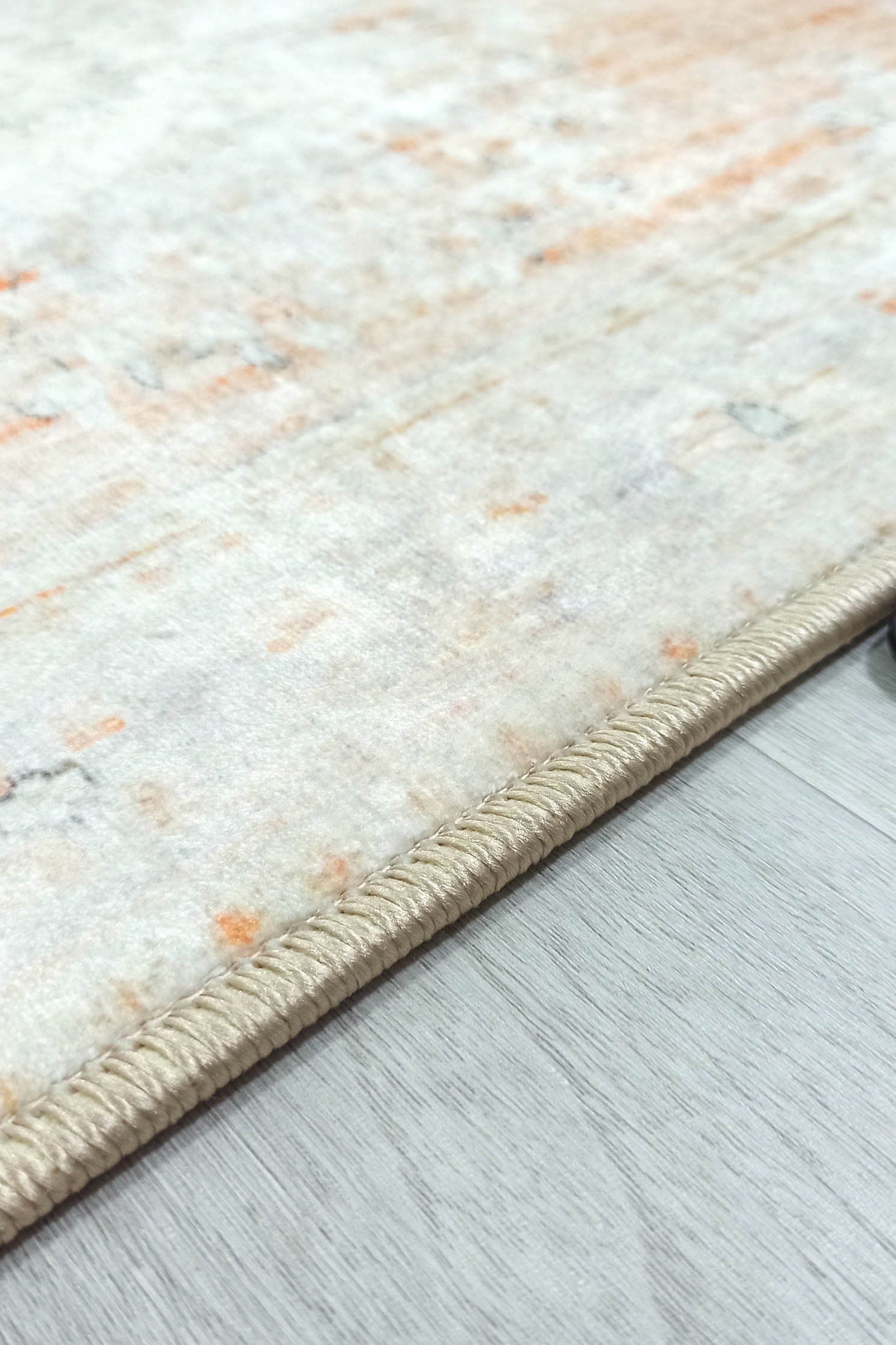 Makenna Orange Distressed Beige Turkish 2x3 Rug