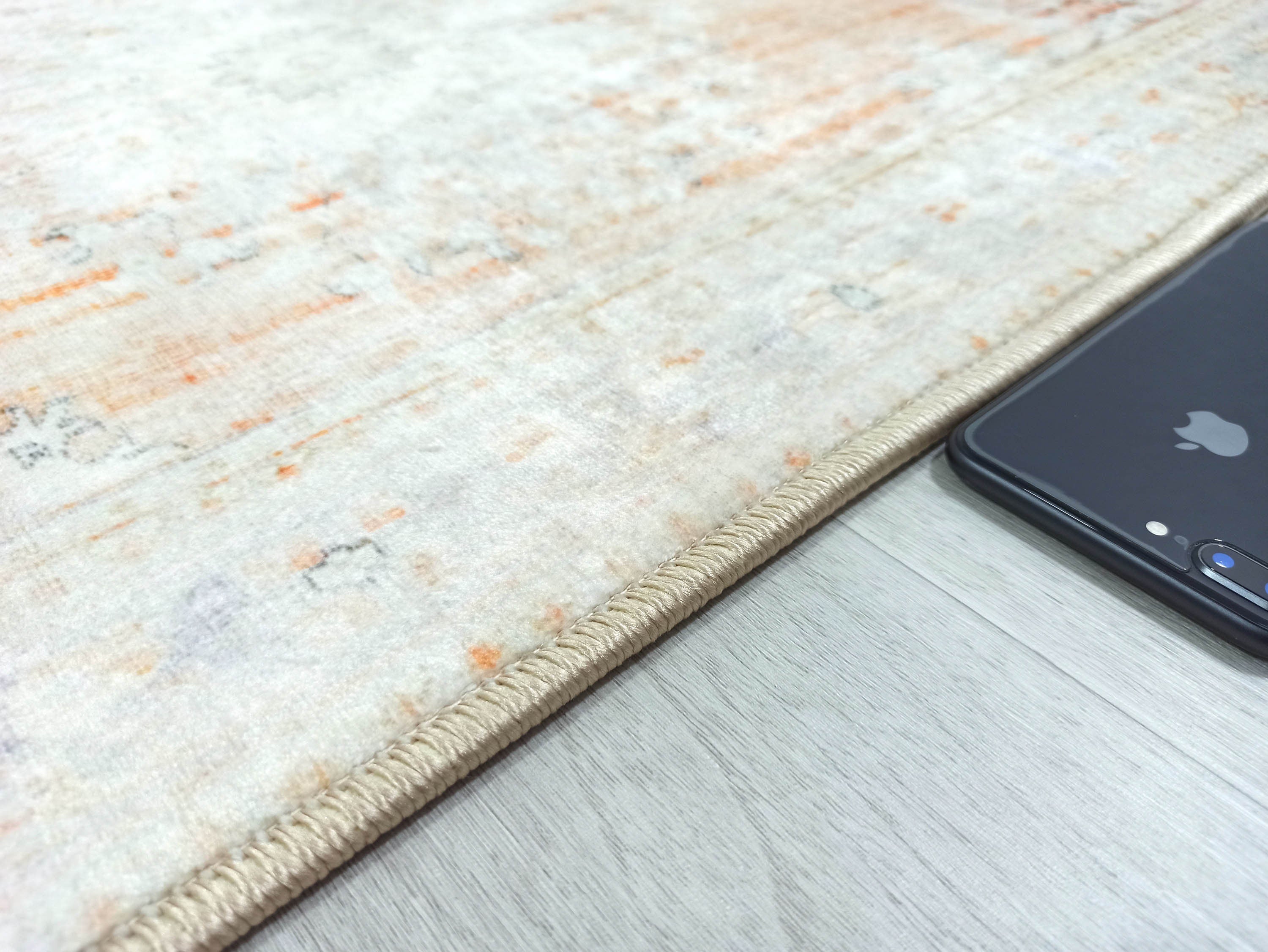 Makenna Orange Distressed Beige Turkish 2x3 Rug