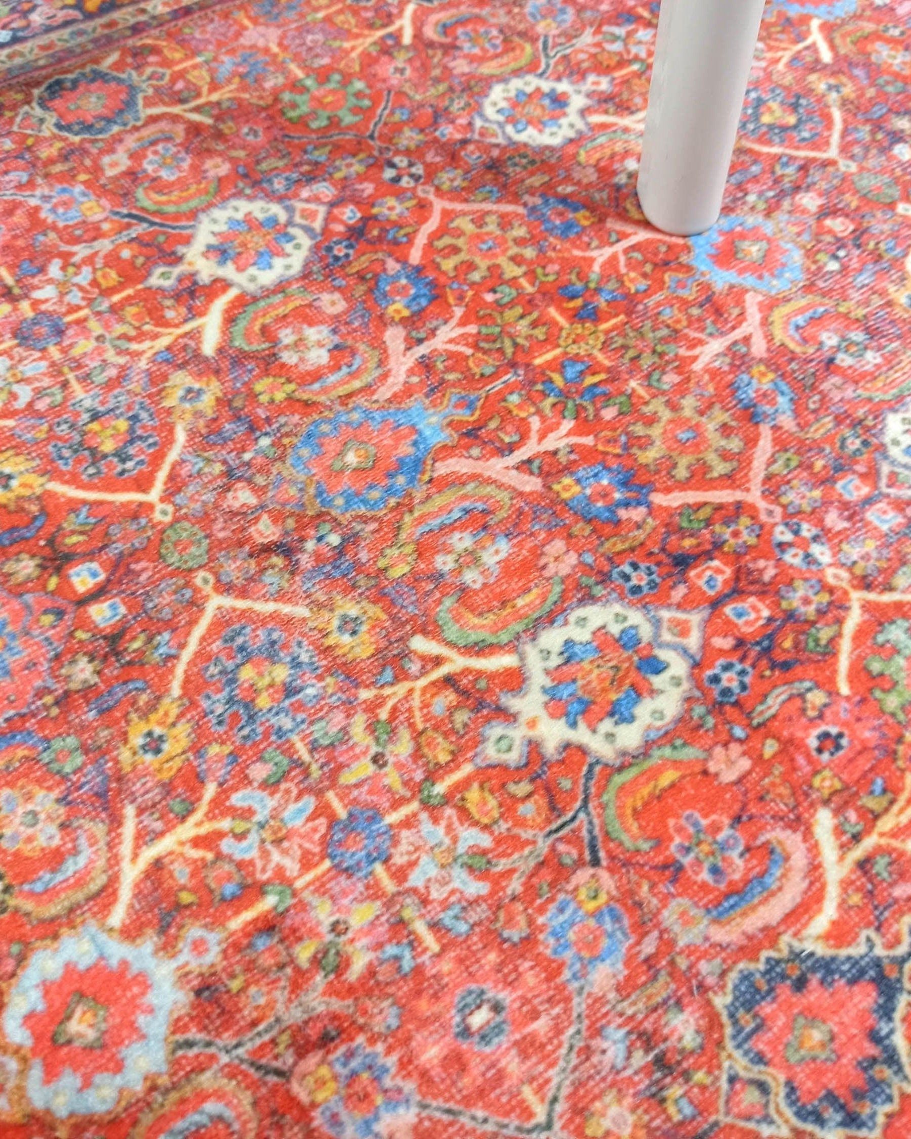 Vivi Red Orange Floral Turkish 2x3 Rug