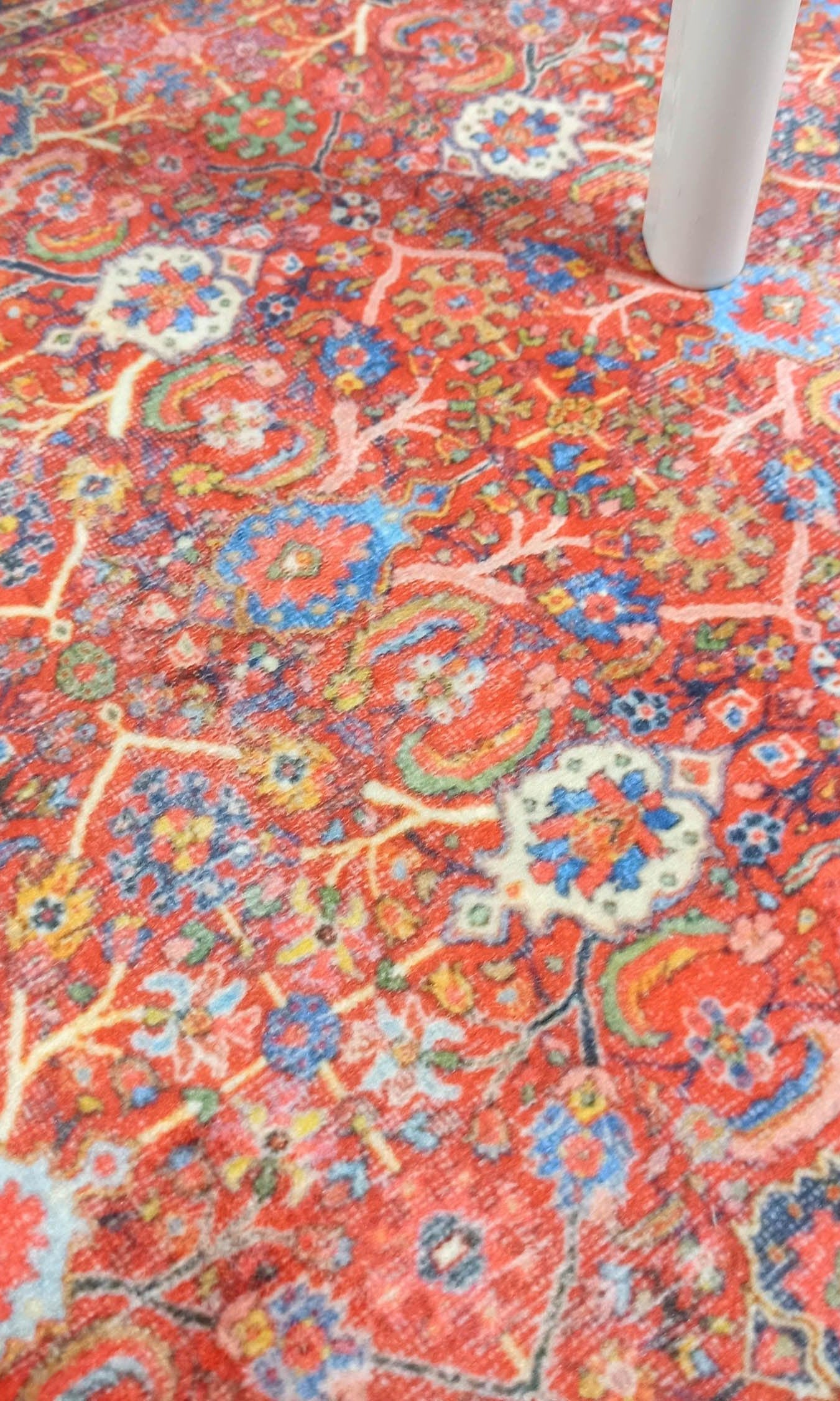 Vivi Red Orange Floral Turkish 2x3 Rug