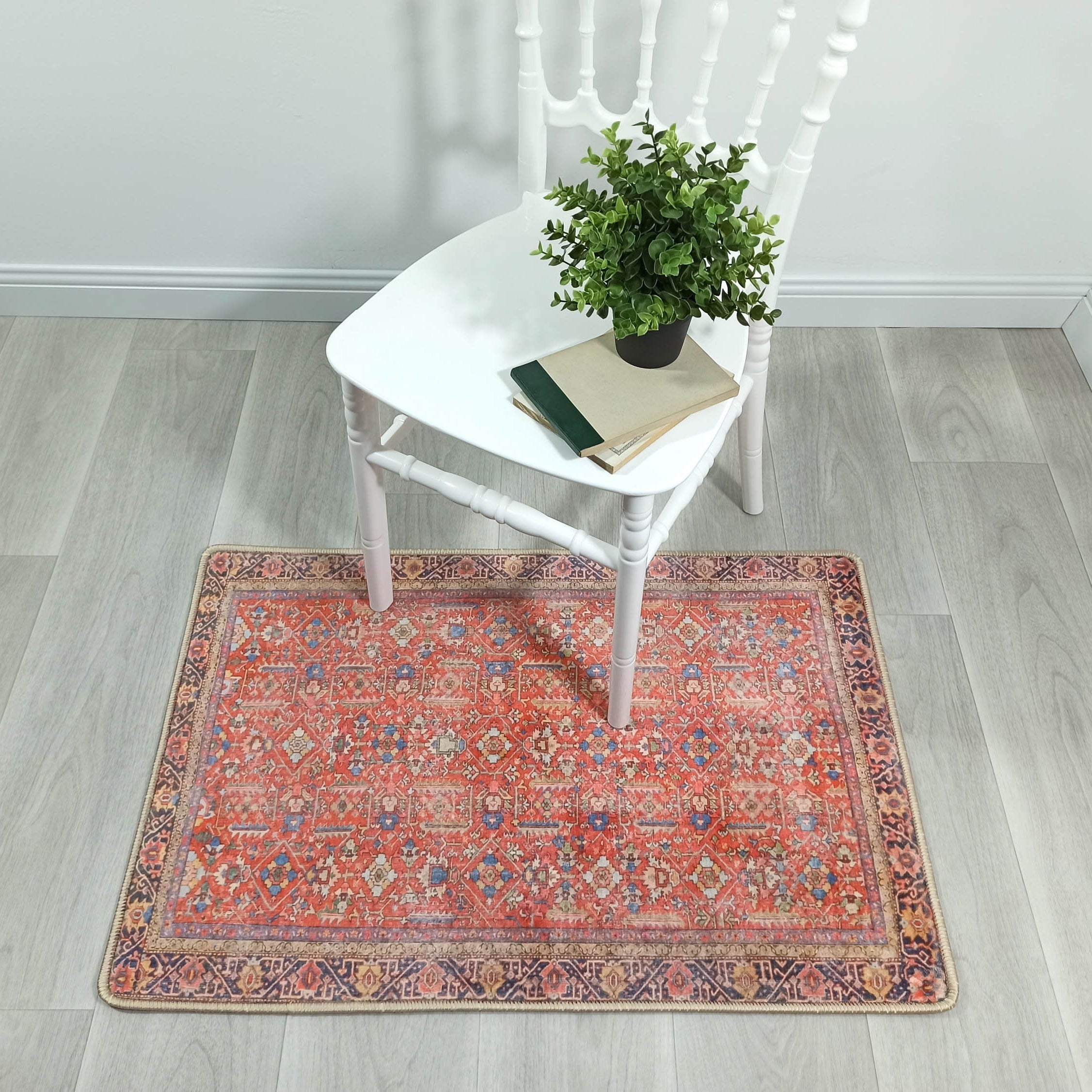 Daphne Faded Red Oriental Small 2x3 Rug