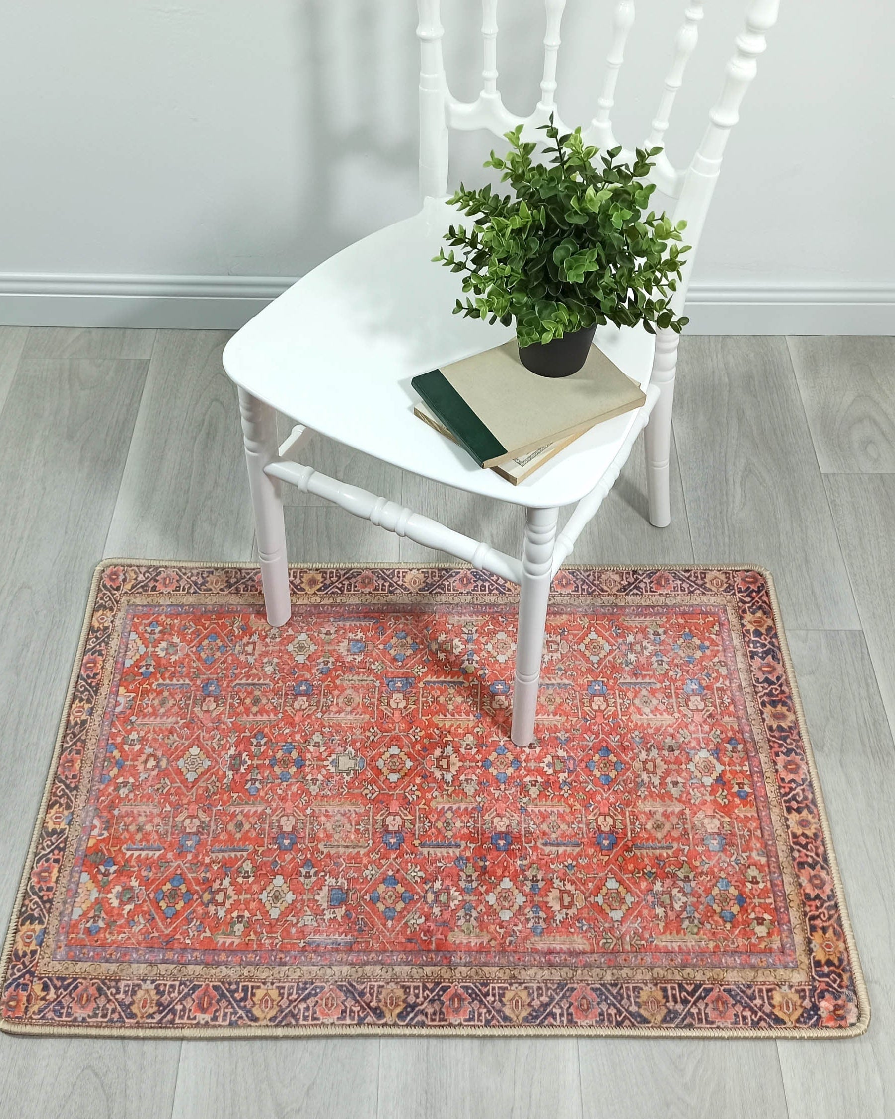Daphne Faded Red Oriental Small 2x3 Rug