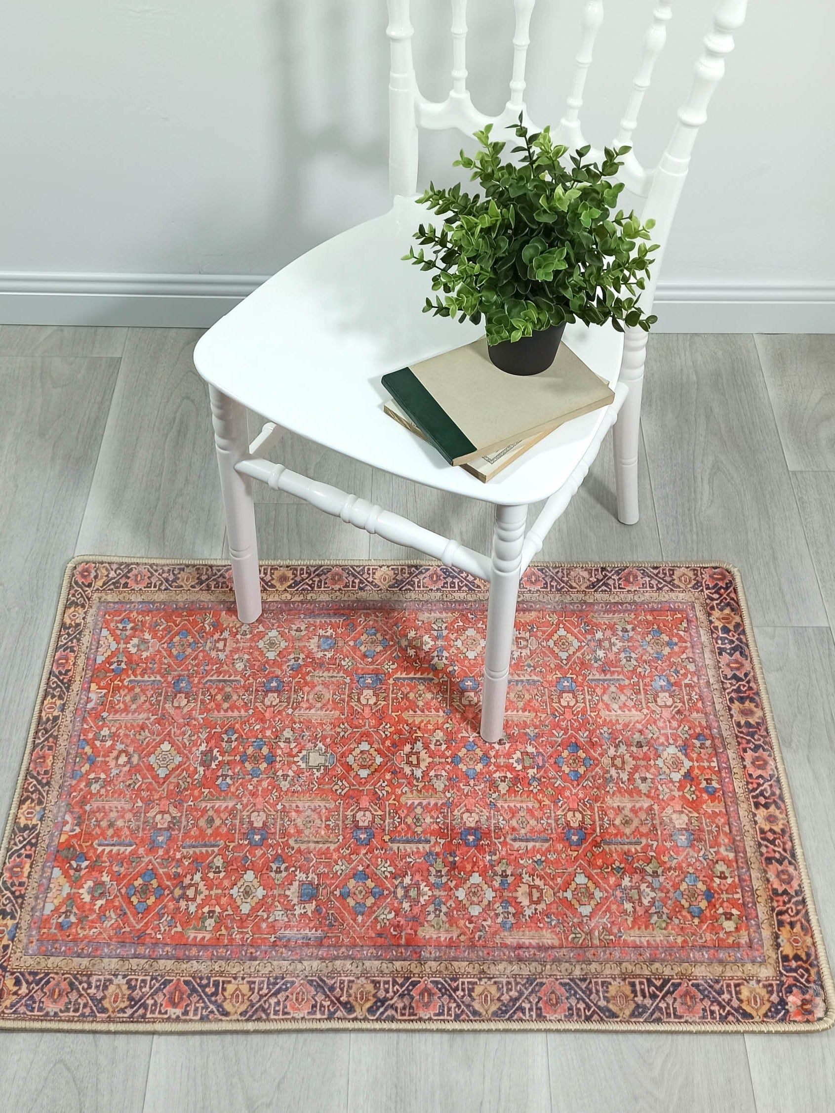 Daphne Faded Red Oriental Small 2x3 Rug