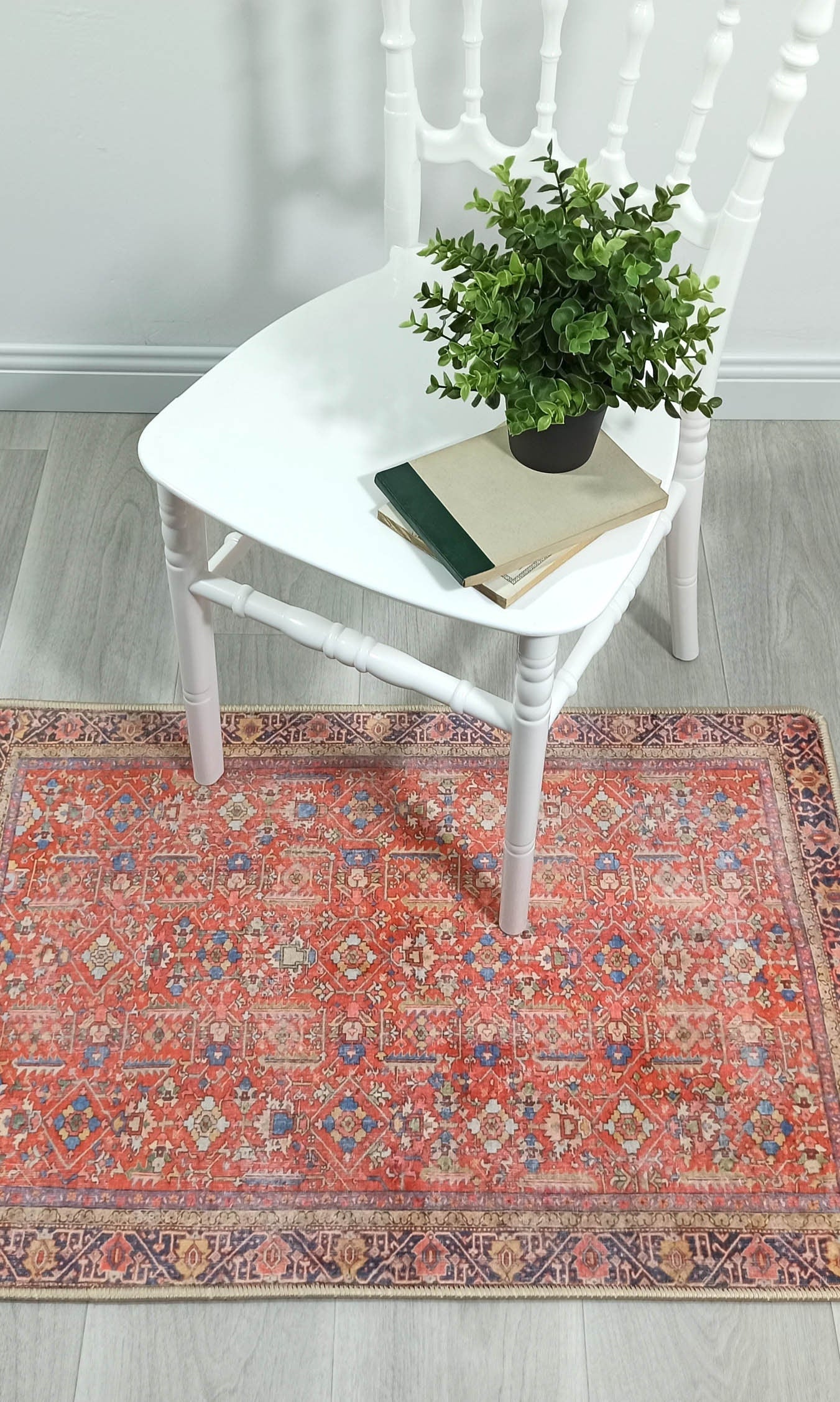 Daphne Faded Red Oriental Small 2x3 Rug