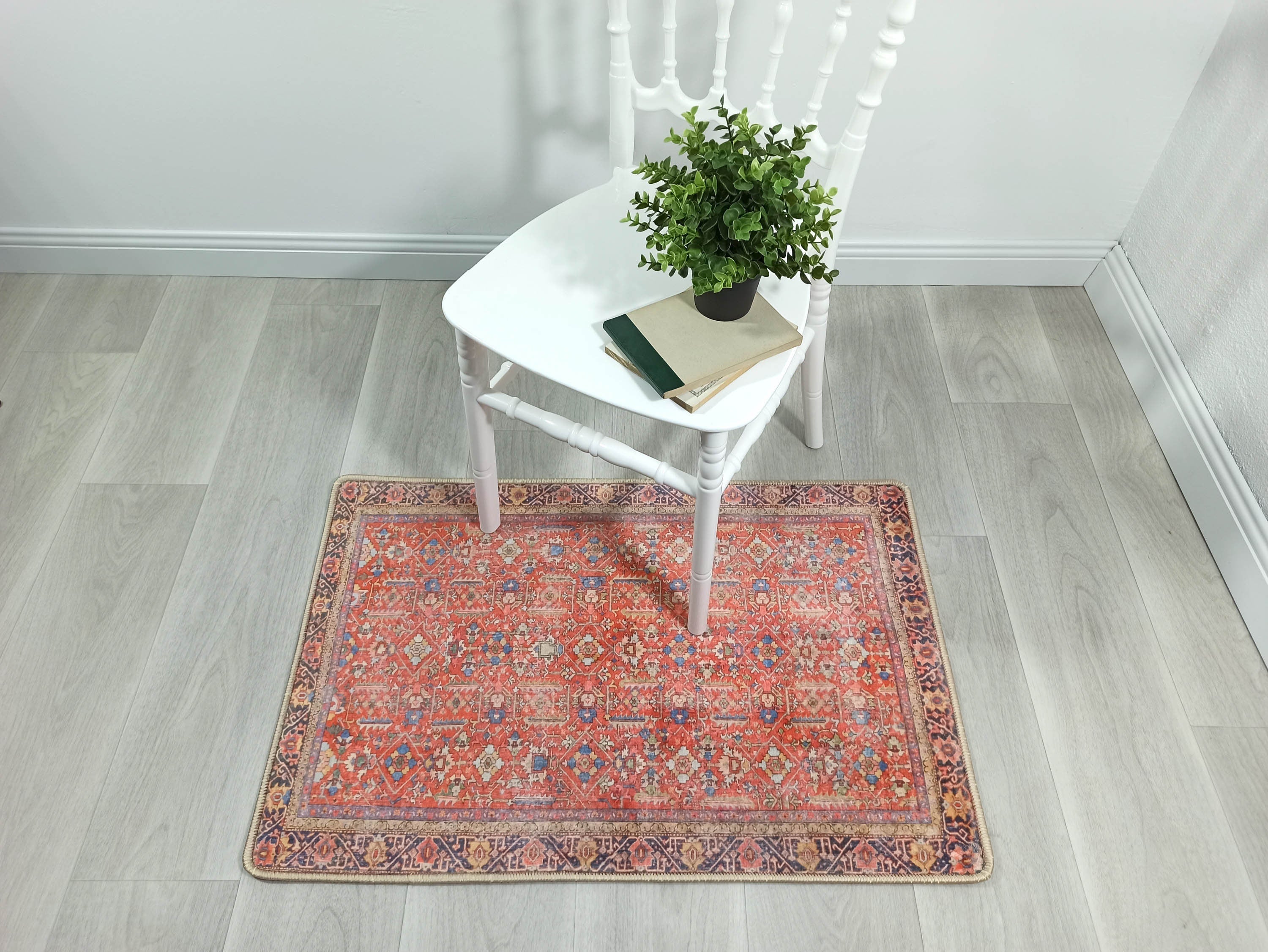 Daphne Faded Red Oriental Small 2x3 Rug