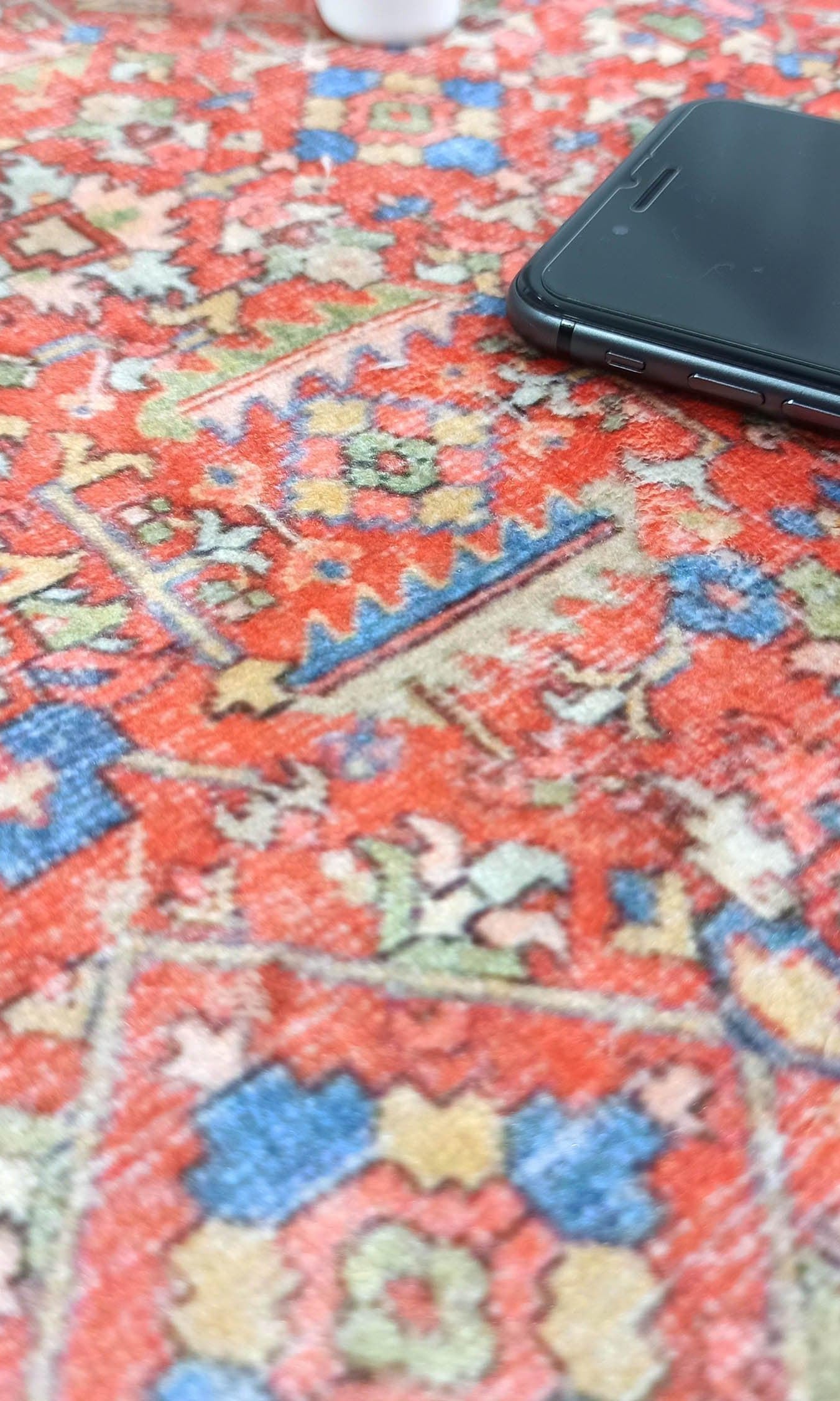 Daphne Faded Red Oriental Small 2x3 Rug