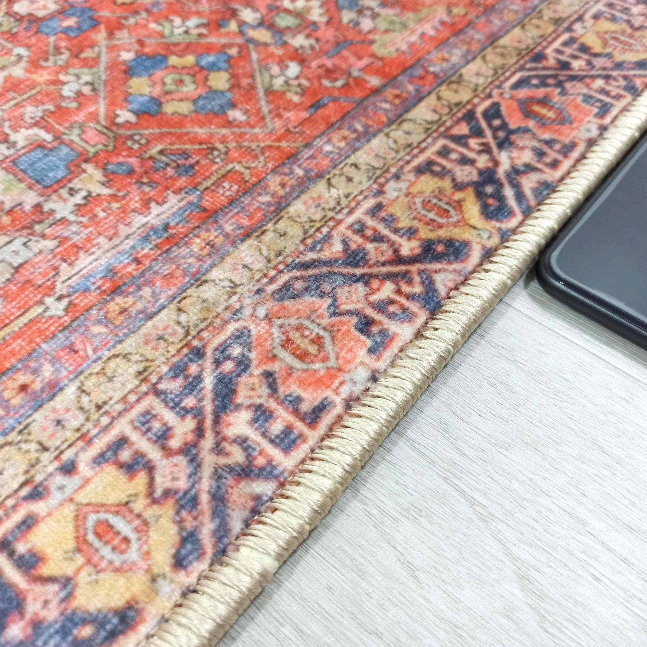 Daphne Faded Red Oriental Small 2x3 Rug