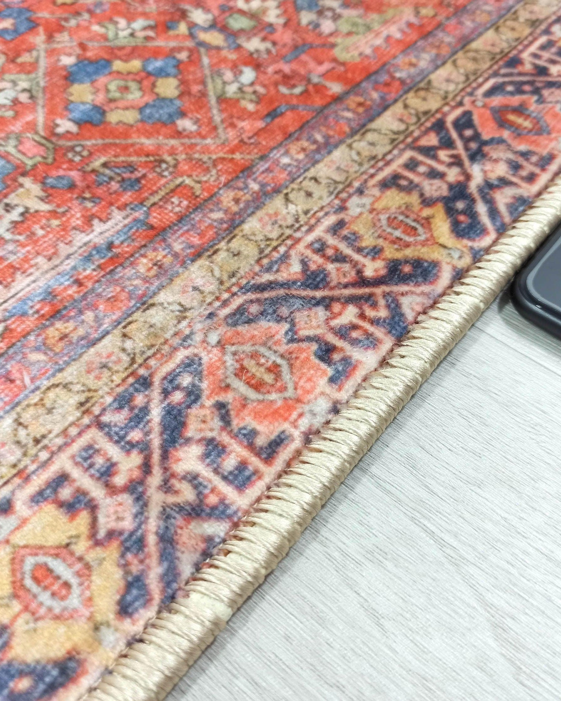 Daphne Faded Red Oriental Small 2x3 Rug