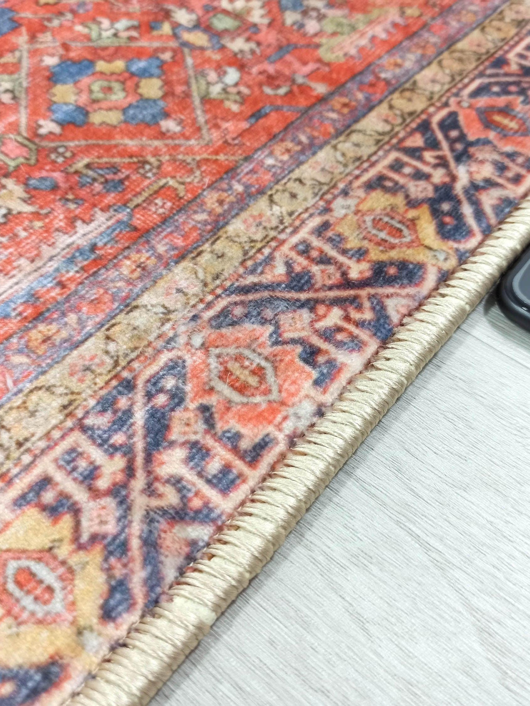 Daphne Faded Red Oriental Small 2x3 Rug