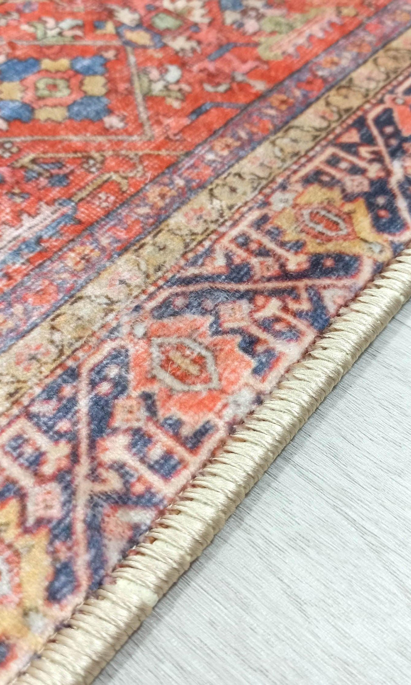 Daphne Faded Red Oriental Small 2x3 Rug