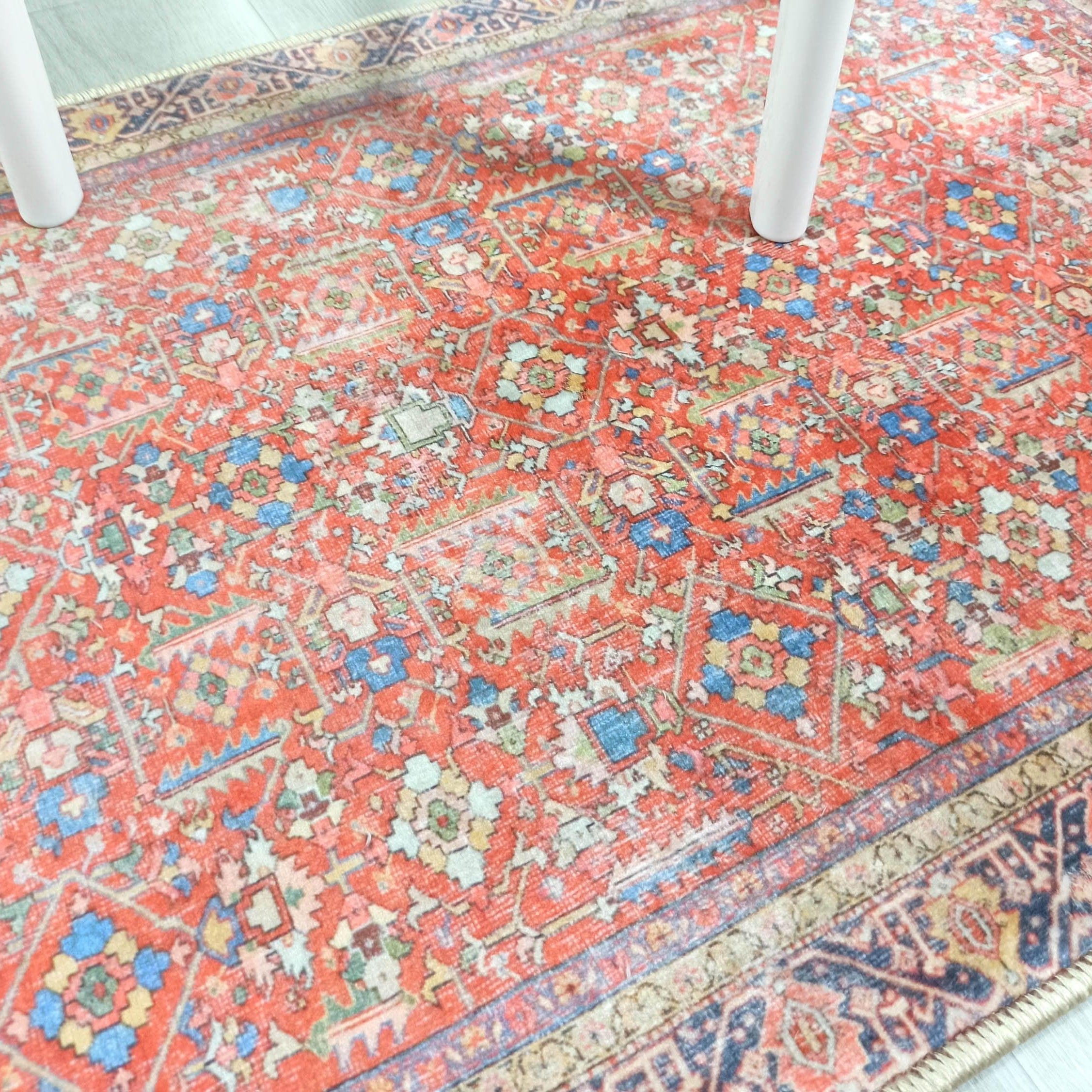 Daphne Faded Red Oriental Small 2x3 Rug