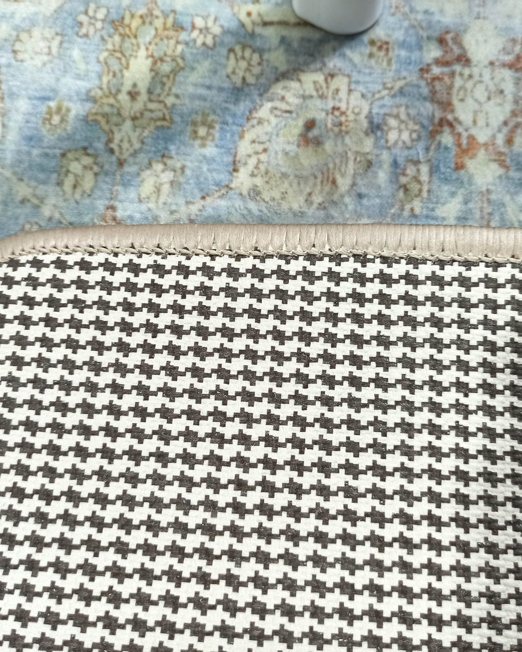 Alys Faded Blue Beige Vintage Turkish 2x3 Rug