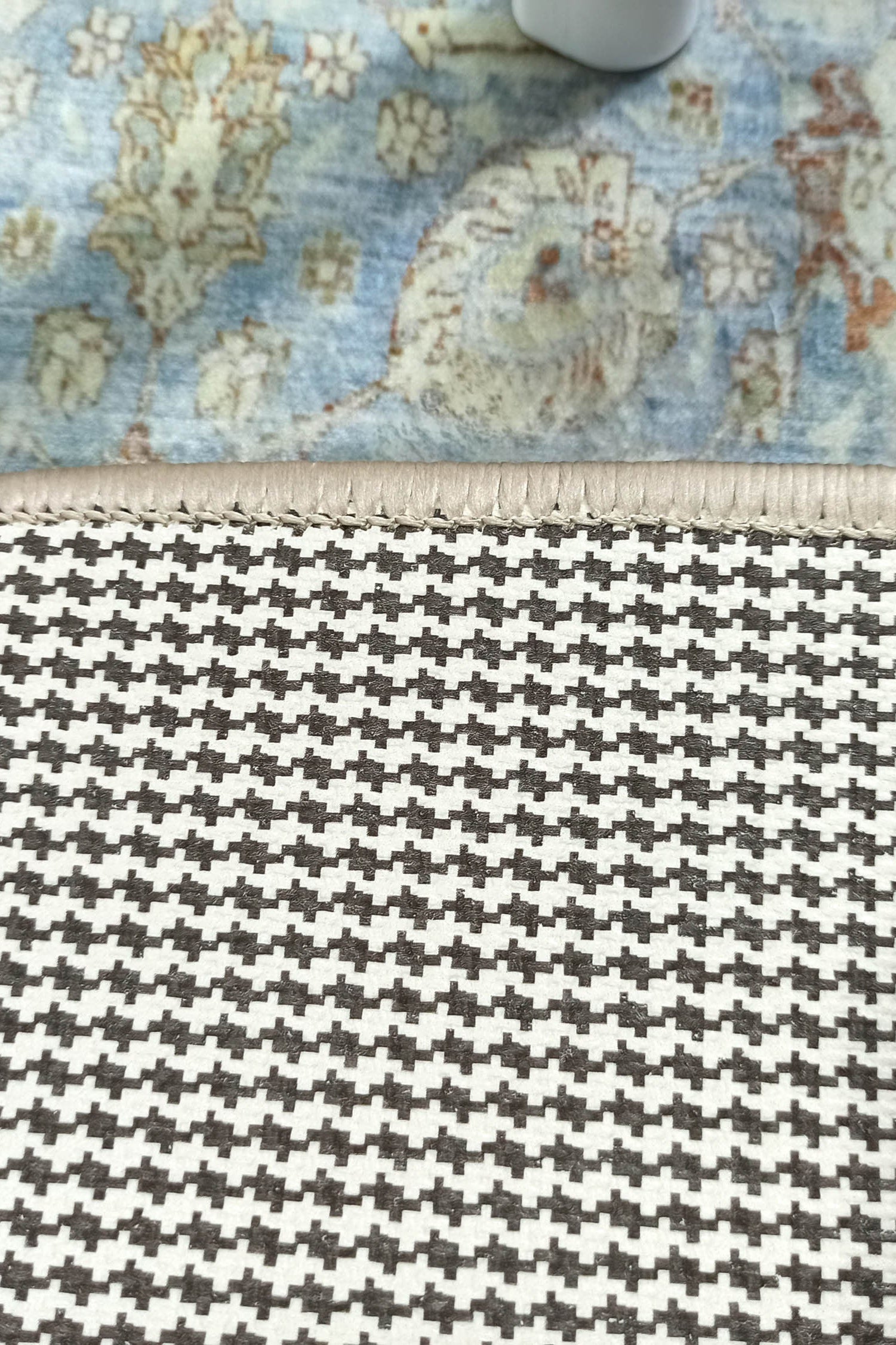 Alys Faded Blue Beige Vintage Turkish 2x3 Rug