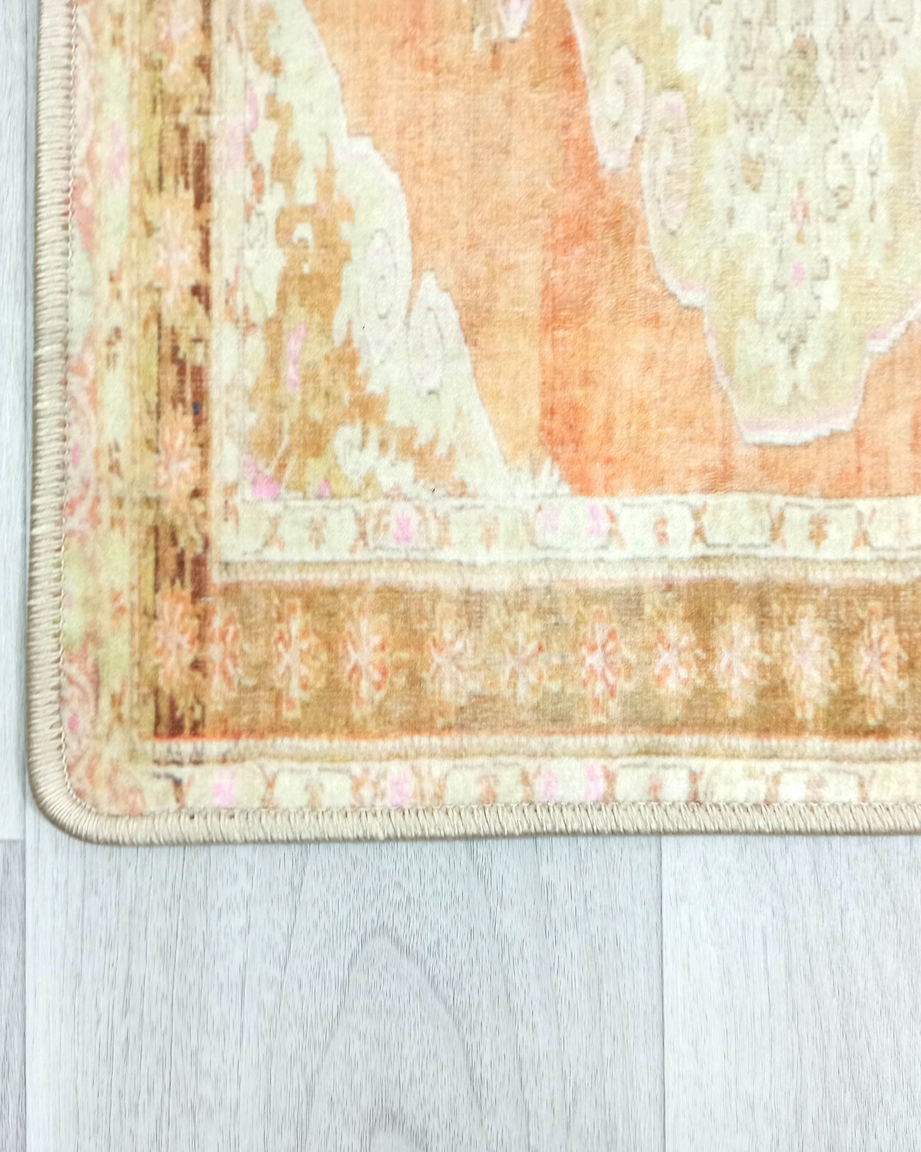 Layne Faded Orange Gold Beige Persian 2x3 Rug