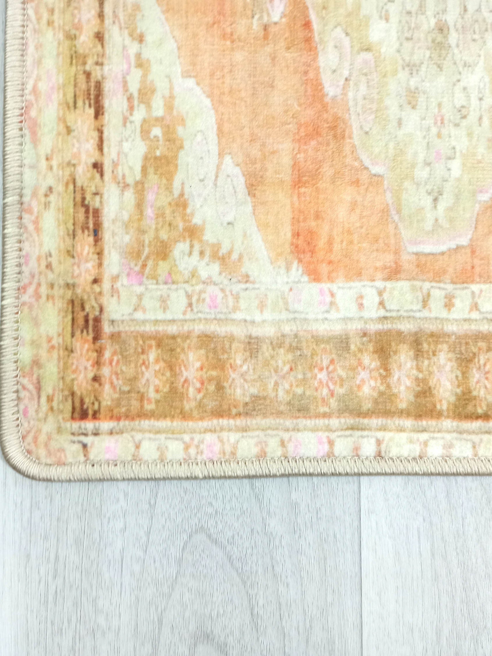Layne Faded Orange Gold Beige Persian 2x3 Rug