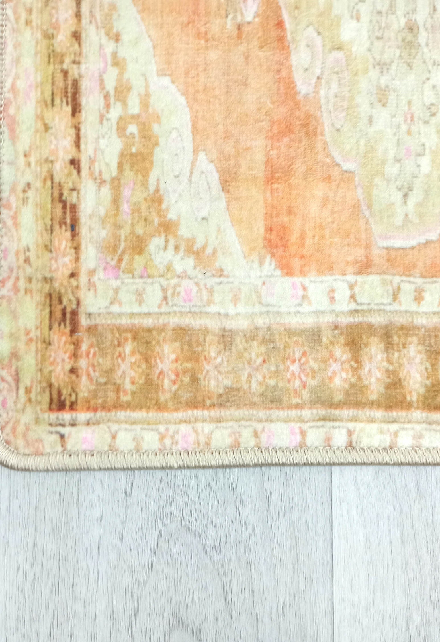 Layne Faded Orange Gold Beige Persian 2x3 Rug