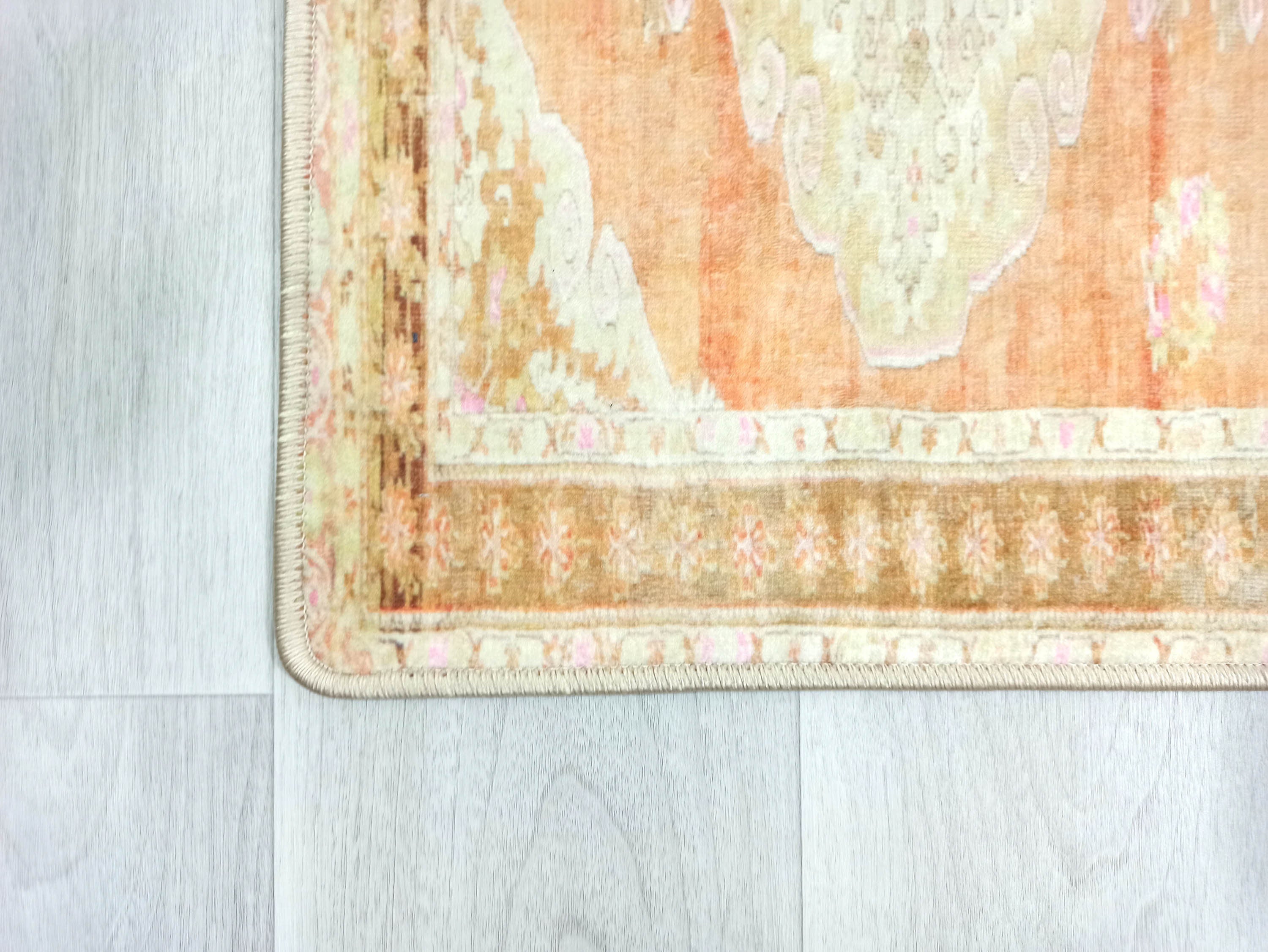 Layne Faded Orange Gold Beige Persian 2x3 Rug