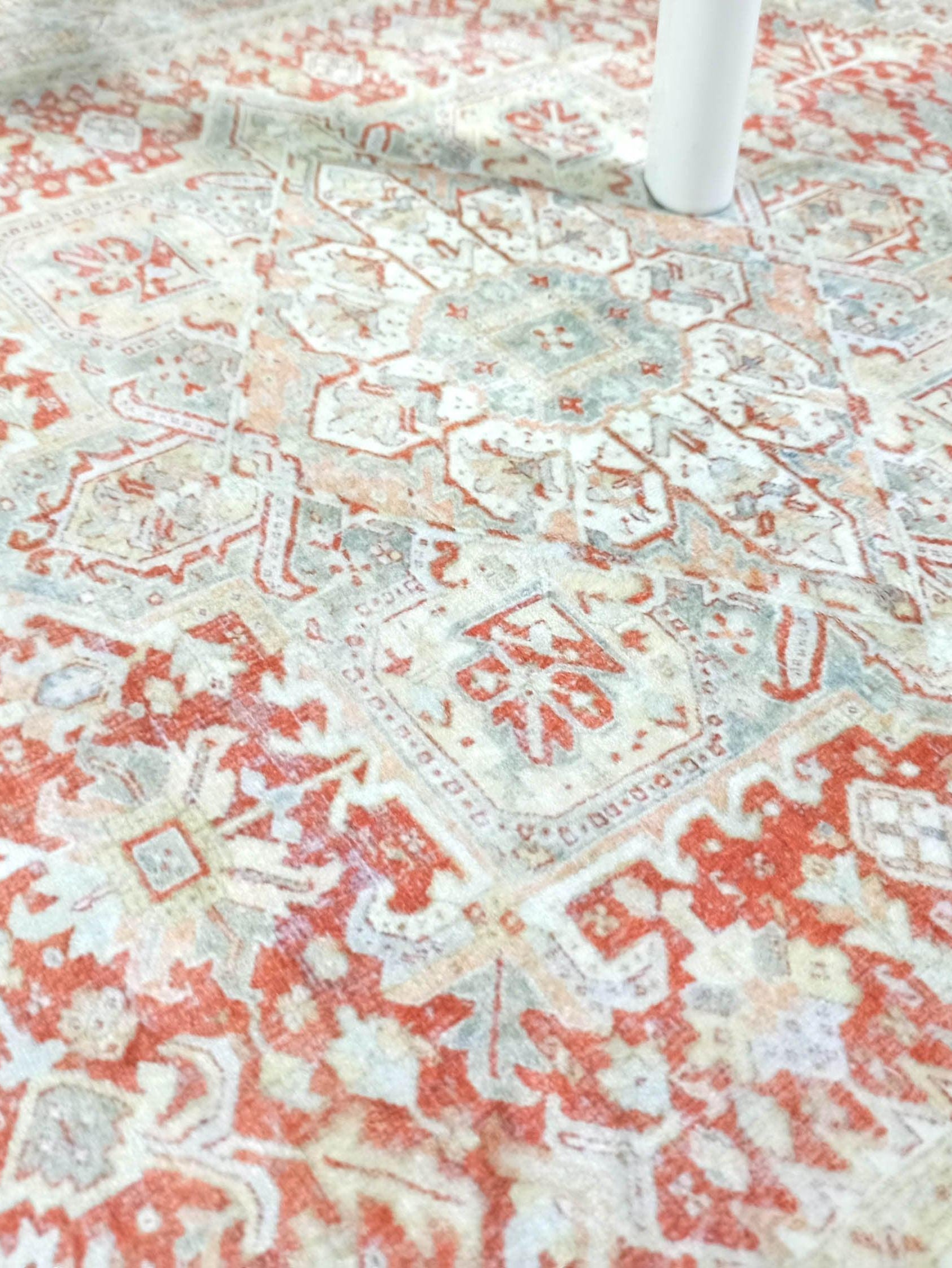 Atlas Faded Burnt Orange Heriz Persian 2x3 Rug