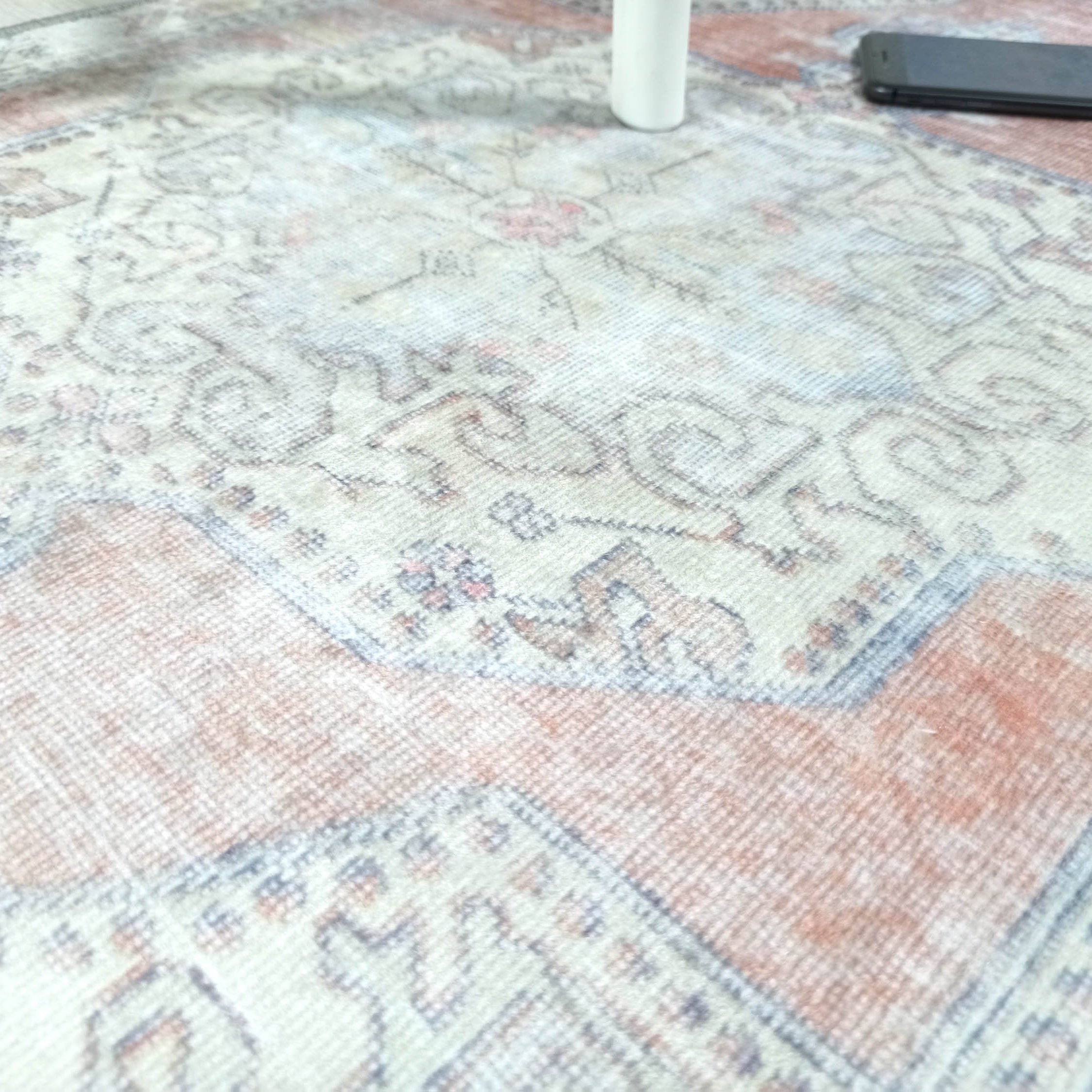 Eira Faded Orange Blue Oushak 2x3 Rug