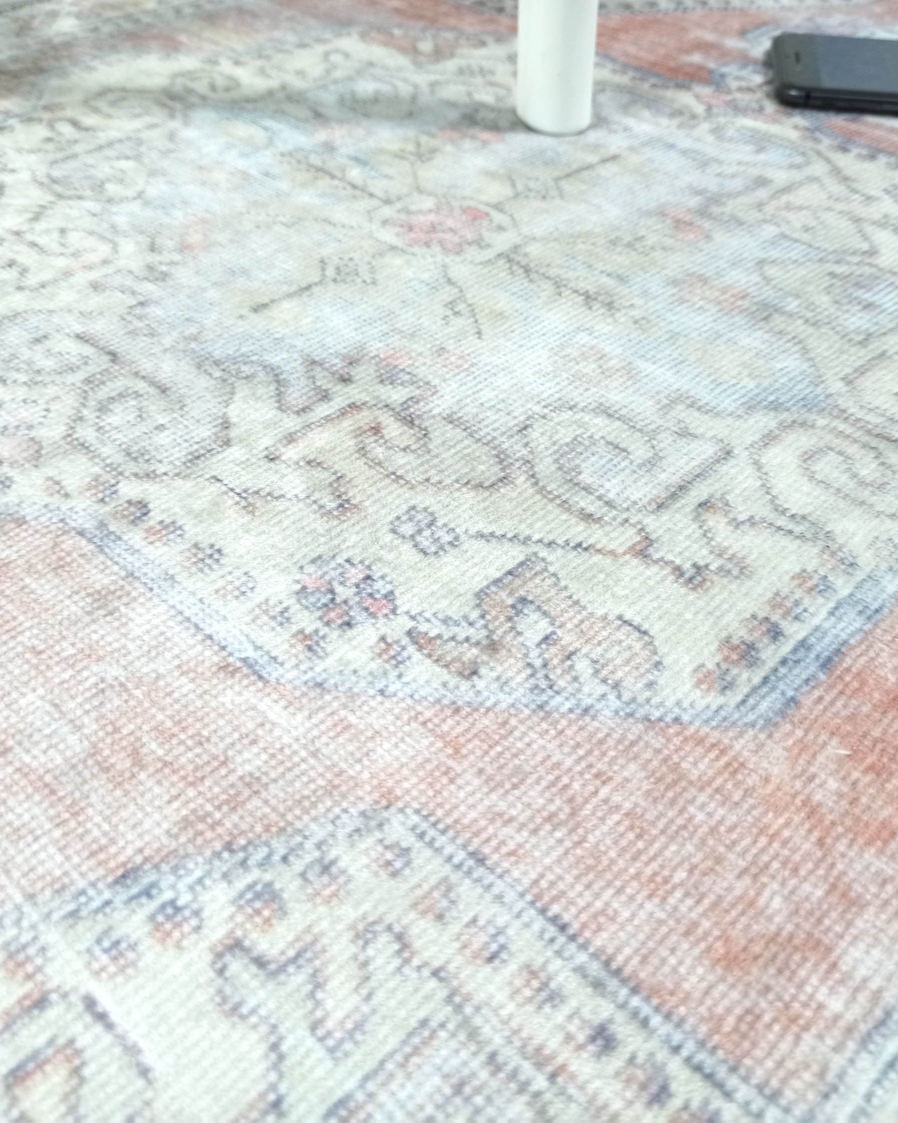 Eira Faded Orange Blue Oushak 2x3 Rug