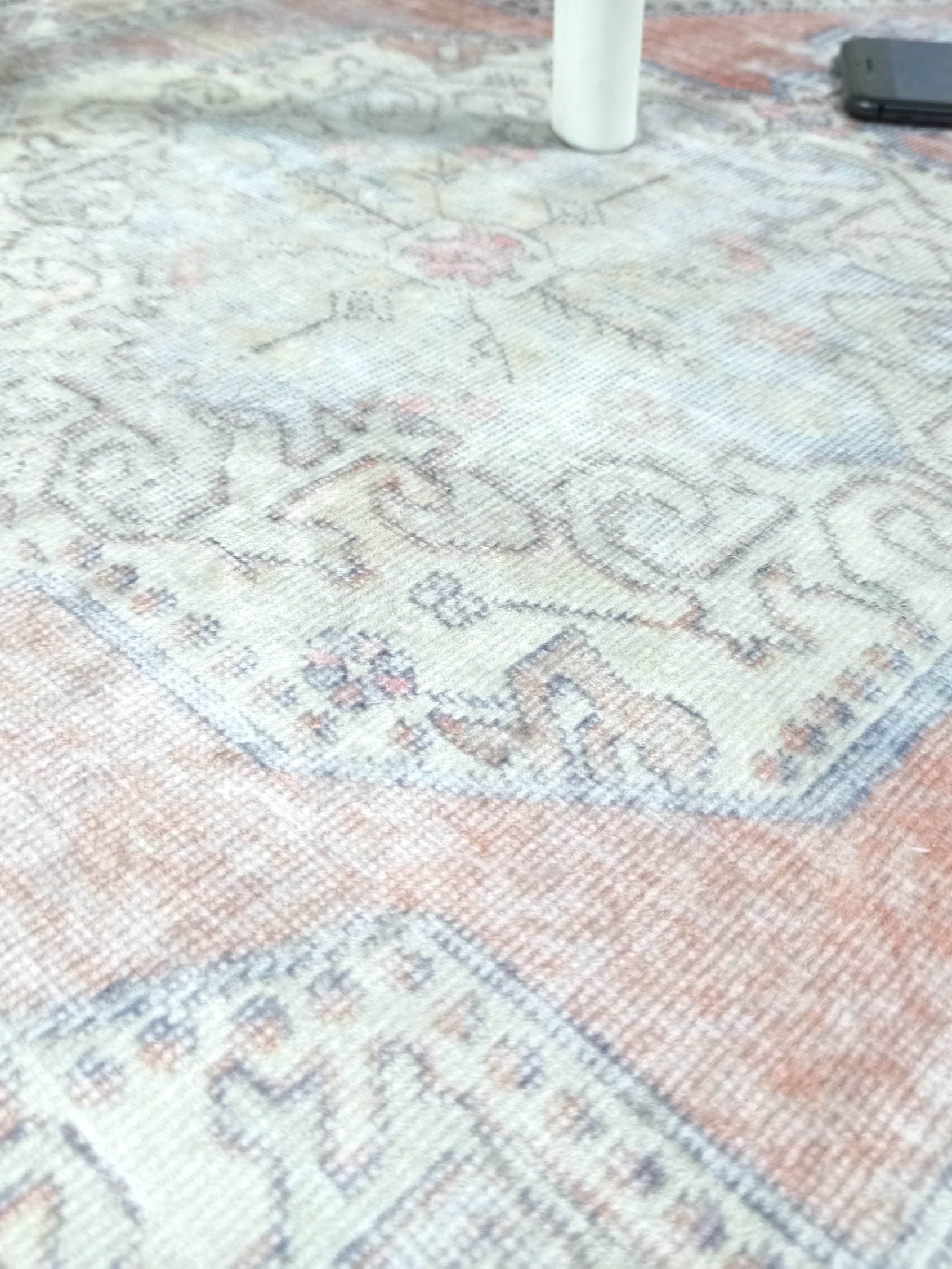 Eira Faded Orange Blue Oushak 2x3 Rug