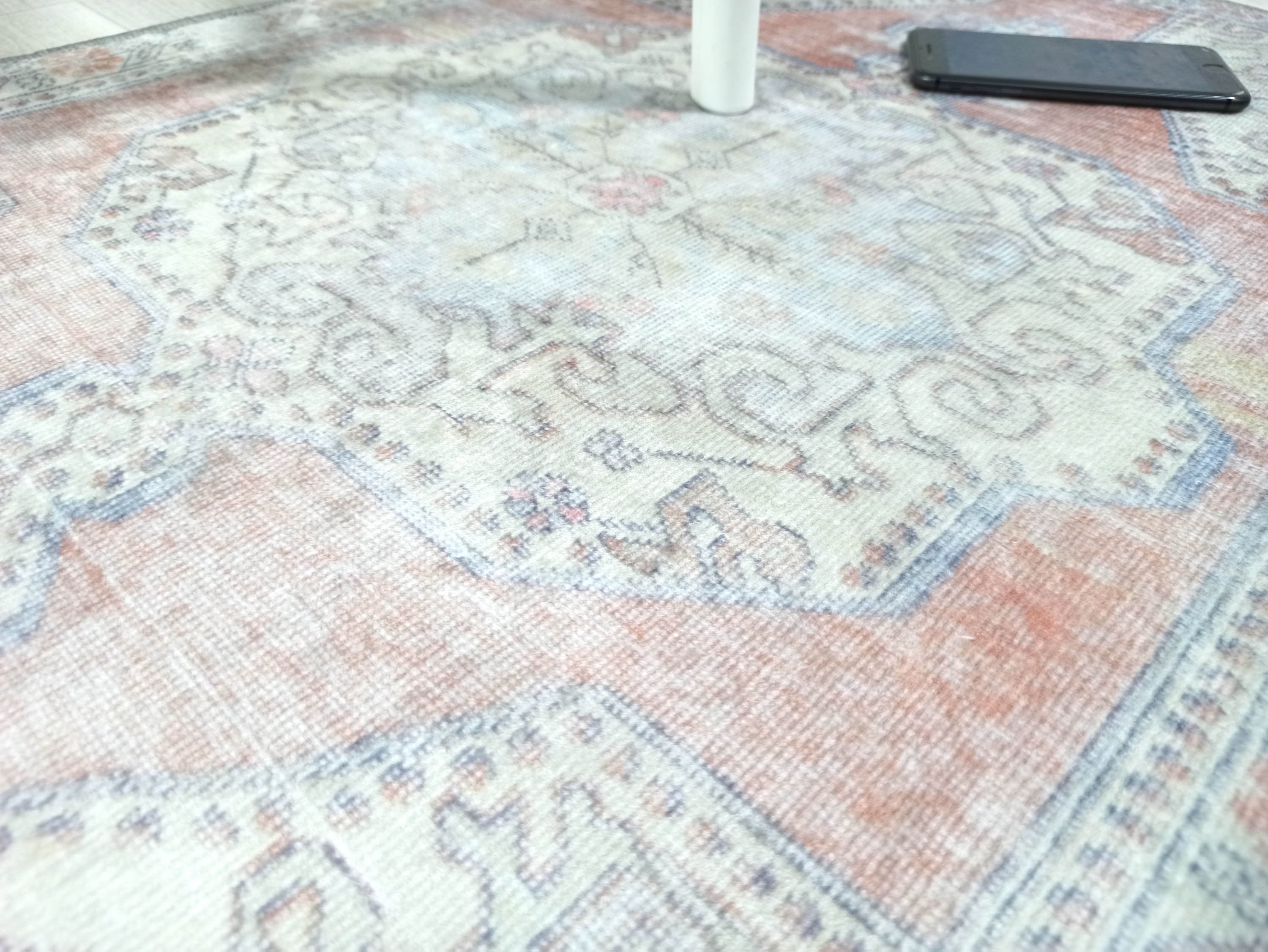 Eira Faded Orange Blue Oushak 2x3 Rug