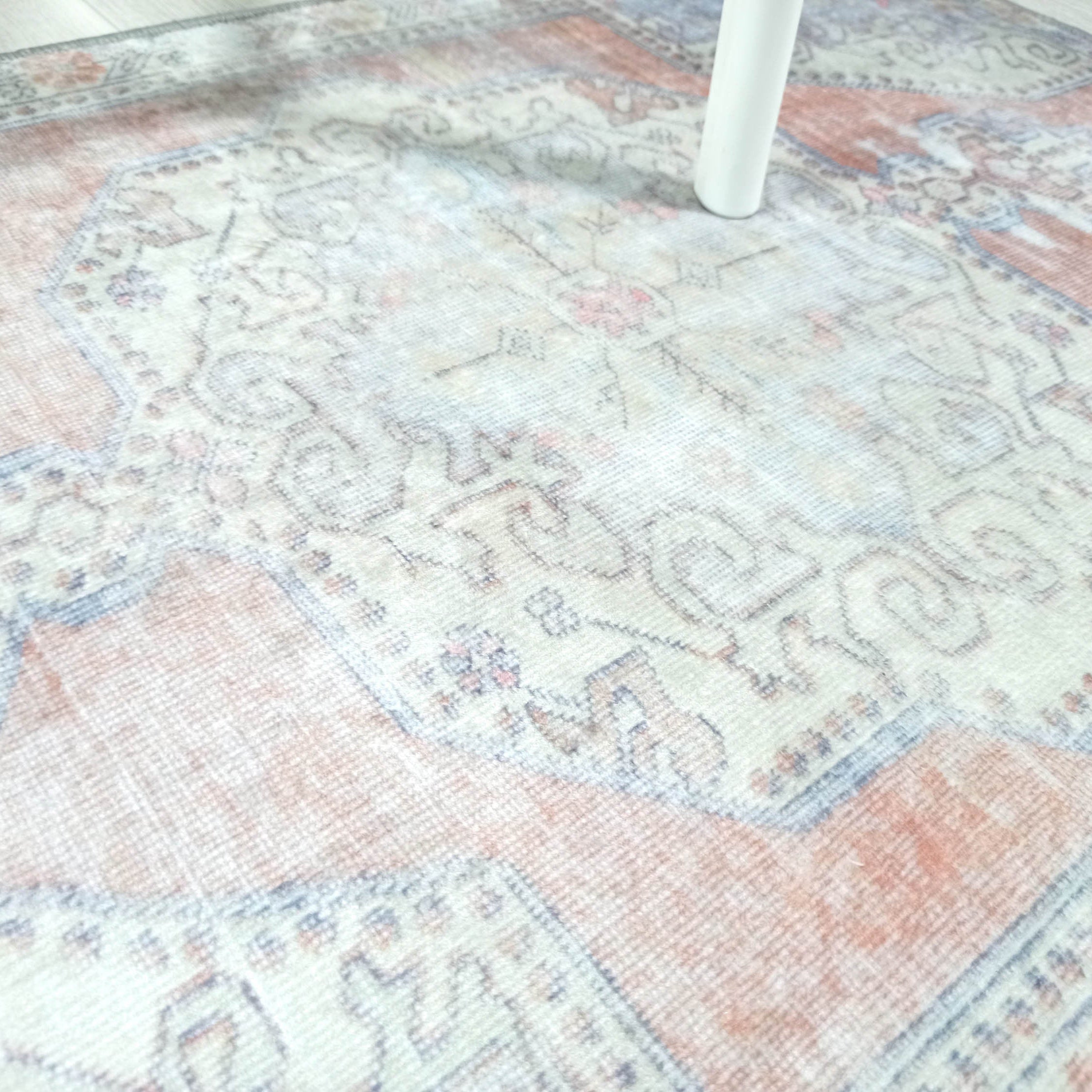 Eira Faded Orange Blue Oushak 2x3 Rug