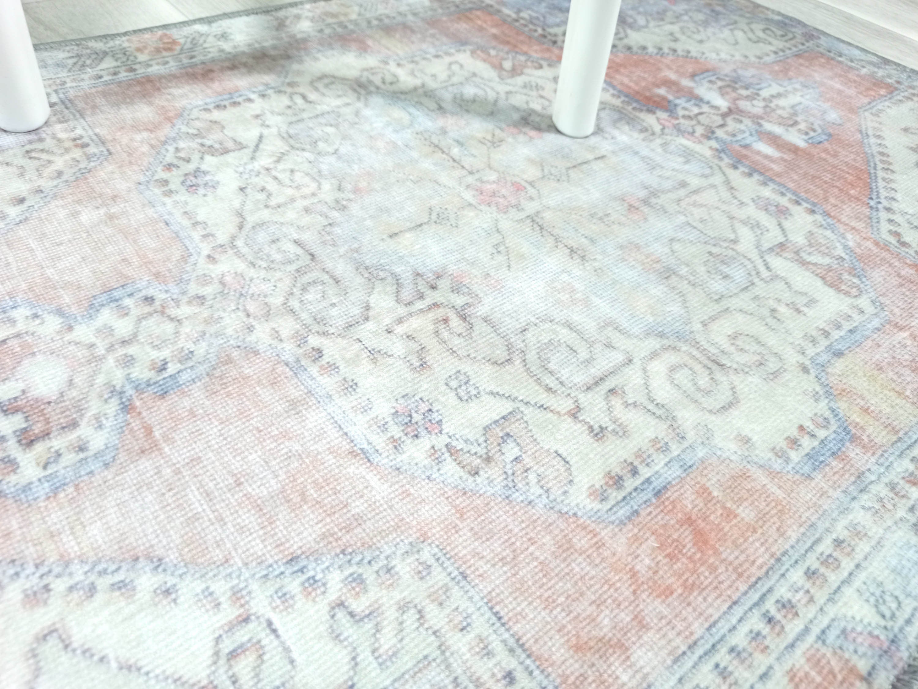 Eira Faded Orange Blue Oushak 2x3 Rug