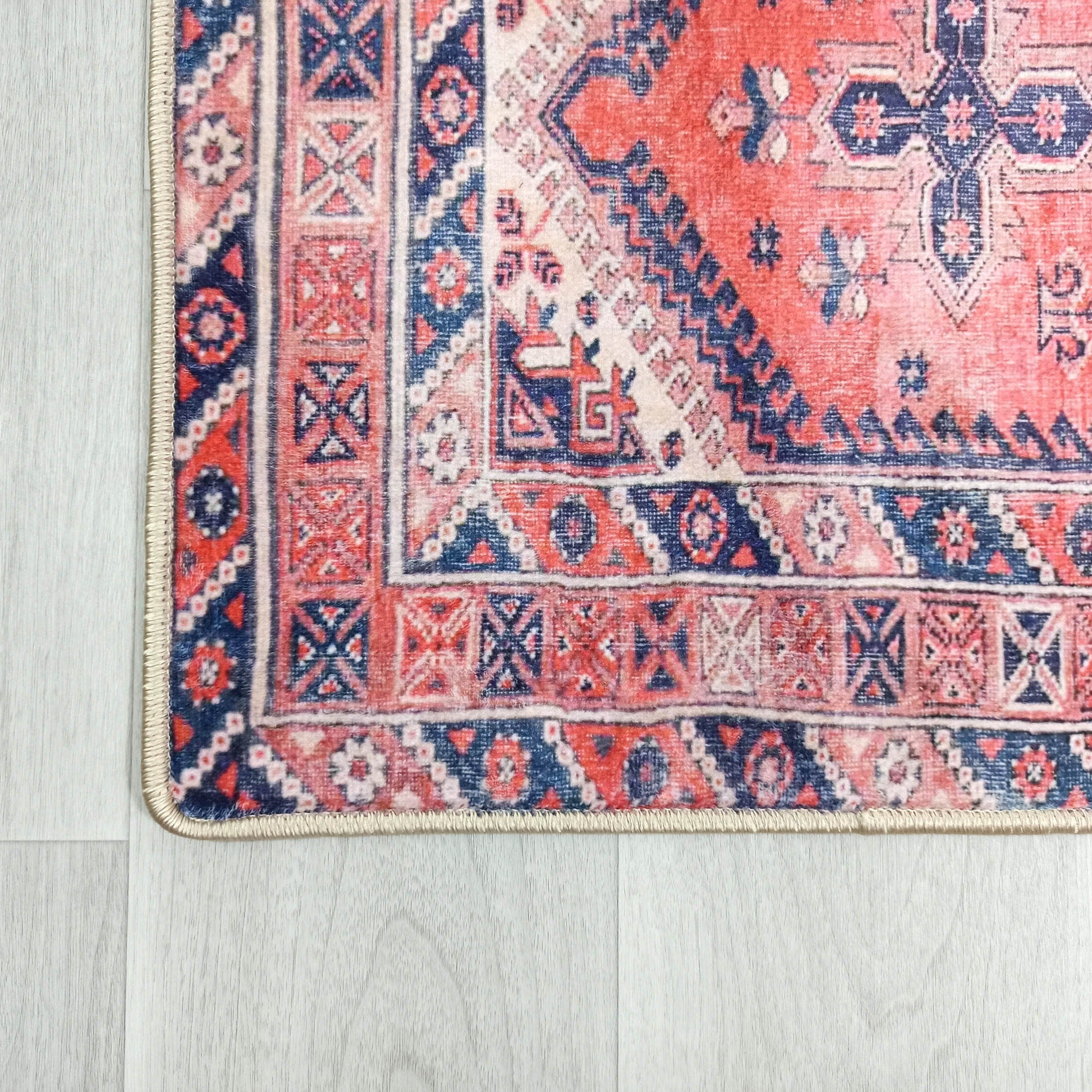 Violetta Pink Red Turkish Small 2x3 Rug